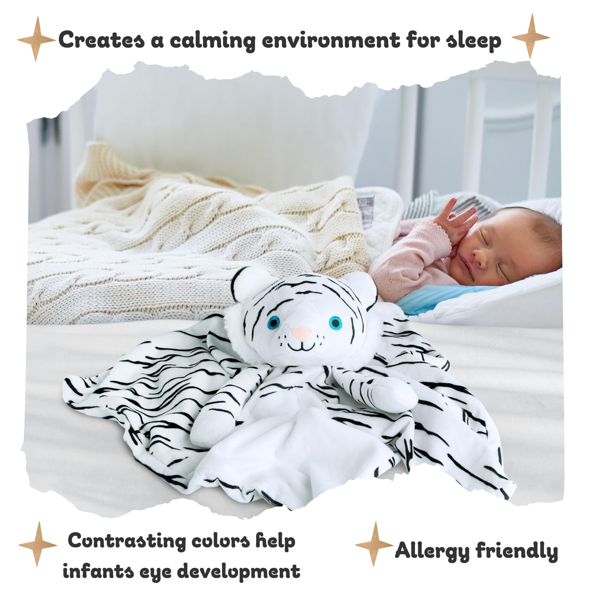 Musical Baby Lovey - White Noise & Lullaby Plush - Calms Fussy Babies, Reduces Night Wakeups & Helps Toddlers Sleep Longer – Proven Sleep Aid for Parents - BPA-Free, Machine Washable, Newborn Gift