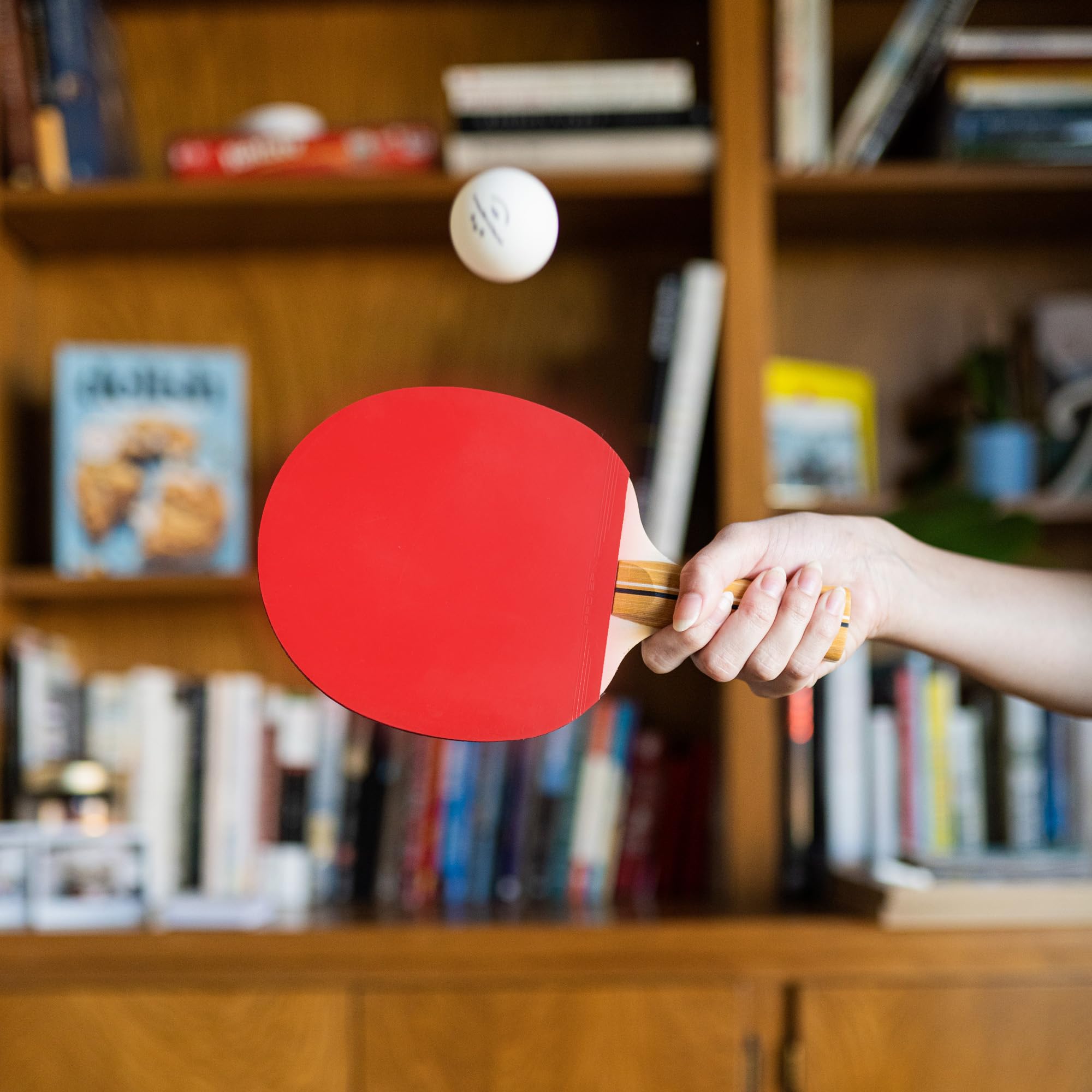 PRO SPIN Ping Pong Paddles - High-Performance Set with Premium Table Tennis Rackets, 3-Star Ping Pong Balls, Compact Storage Case | Professional Quality Ping Pong Paddle Set (4-Player Set)