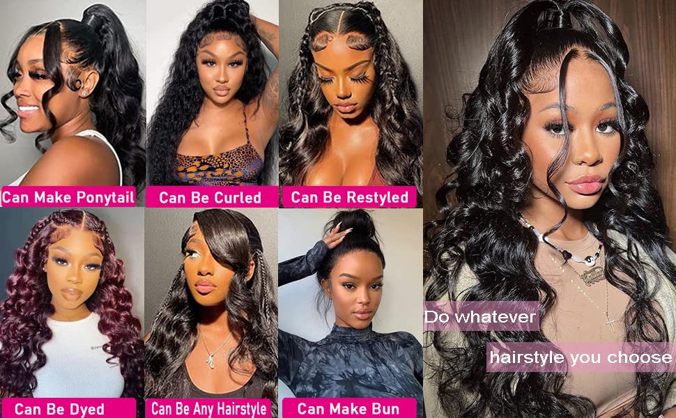 Afekisn Tasumla 12A Human Hair Bundles Body Wave 3 Bundles Human Hair 20 22 24 Inch 100% Unprocessed Brazilian Virgin Hair Bundles Deals Human Hair Weave Body Wave Human Hair Extensions Natural Color