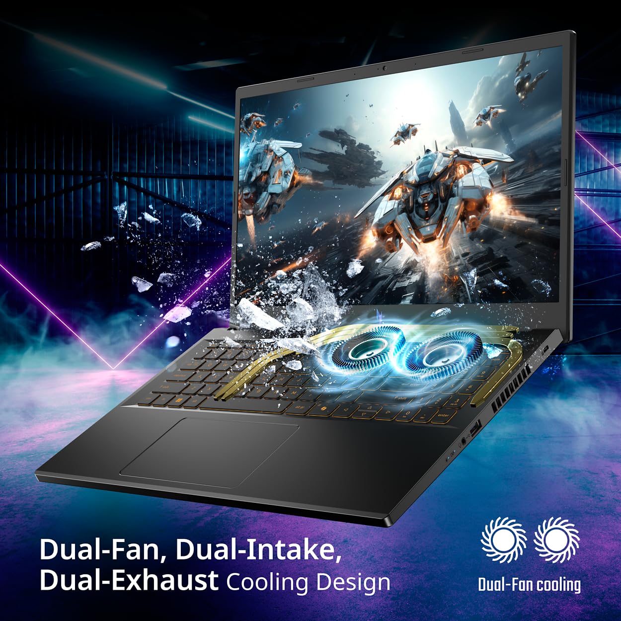 Acer Nitro V Gaming Laptop | Intel Core i5-13420H Processor | NVIDIA GeForce RTX 4050 Laptop GPU | 15.6" FHD IPS 165Hz Display | 8GB DDR5 | 512GB Gen 4 SSD | Wi-Fi 6 | Backlit KB | ANV15-52-586Z