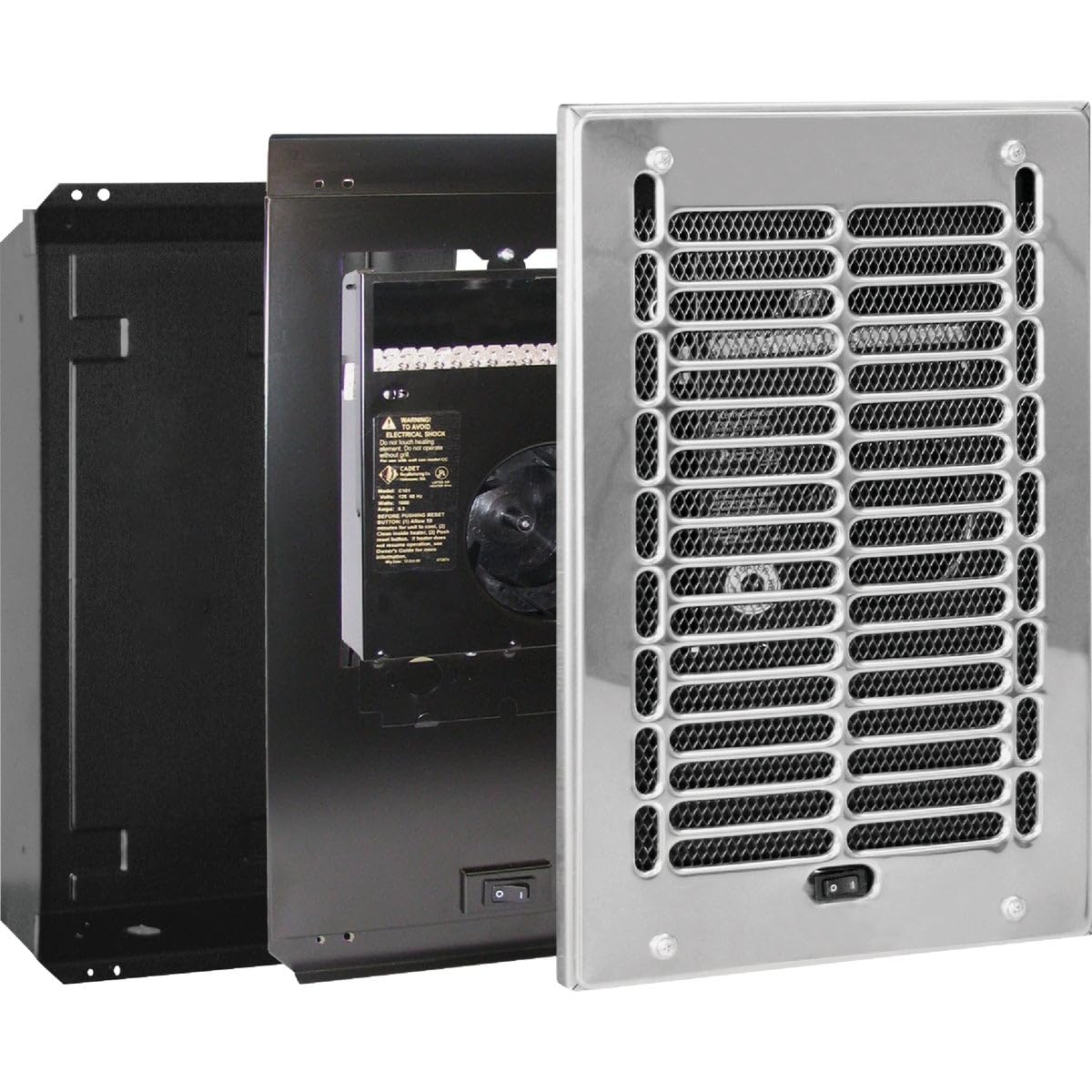 Cadet Manufacturing 79241 120-Volt Compact Electric Wall Heater, 1000-Watt, 8.33-Amp