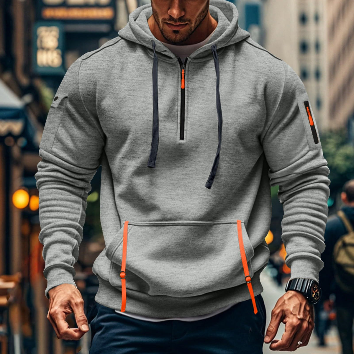 Graphic Sweatshirts Men Zipup Hoodie Men Zipup Hoodie Men Zipper Hoodies for Men Mens Zip Up Hoodies Zippered Hoodies for Men Quarter Zip Pullover Men Men'S Full Zip Hoodie Ivory Xl