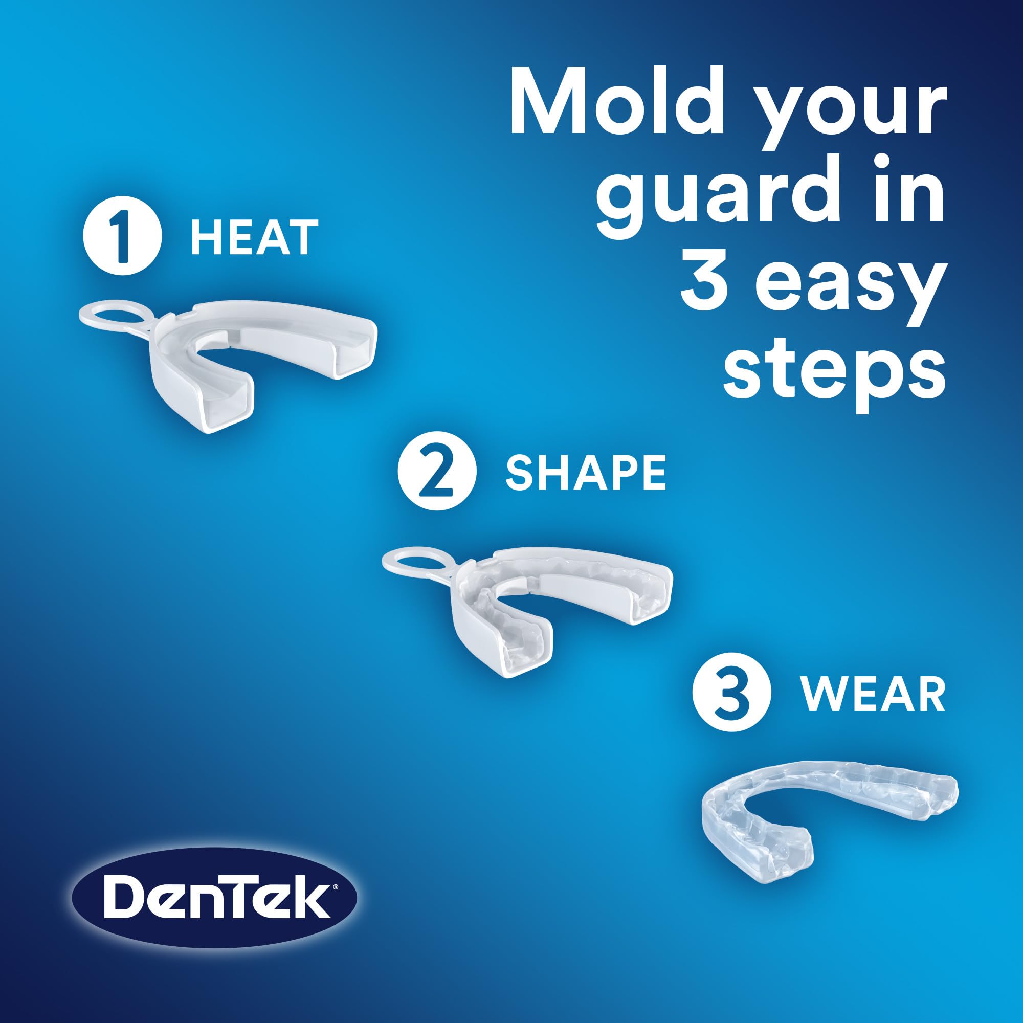 DenTek Mouth Guard for Nighttime Teeth Grinding, Professional-Fit Dental Guard, 1 Count