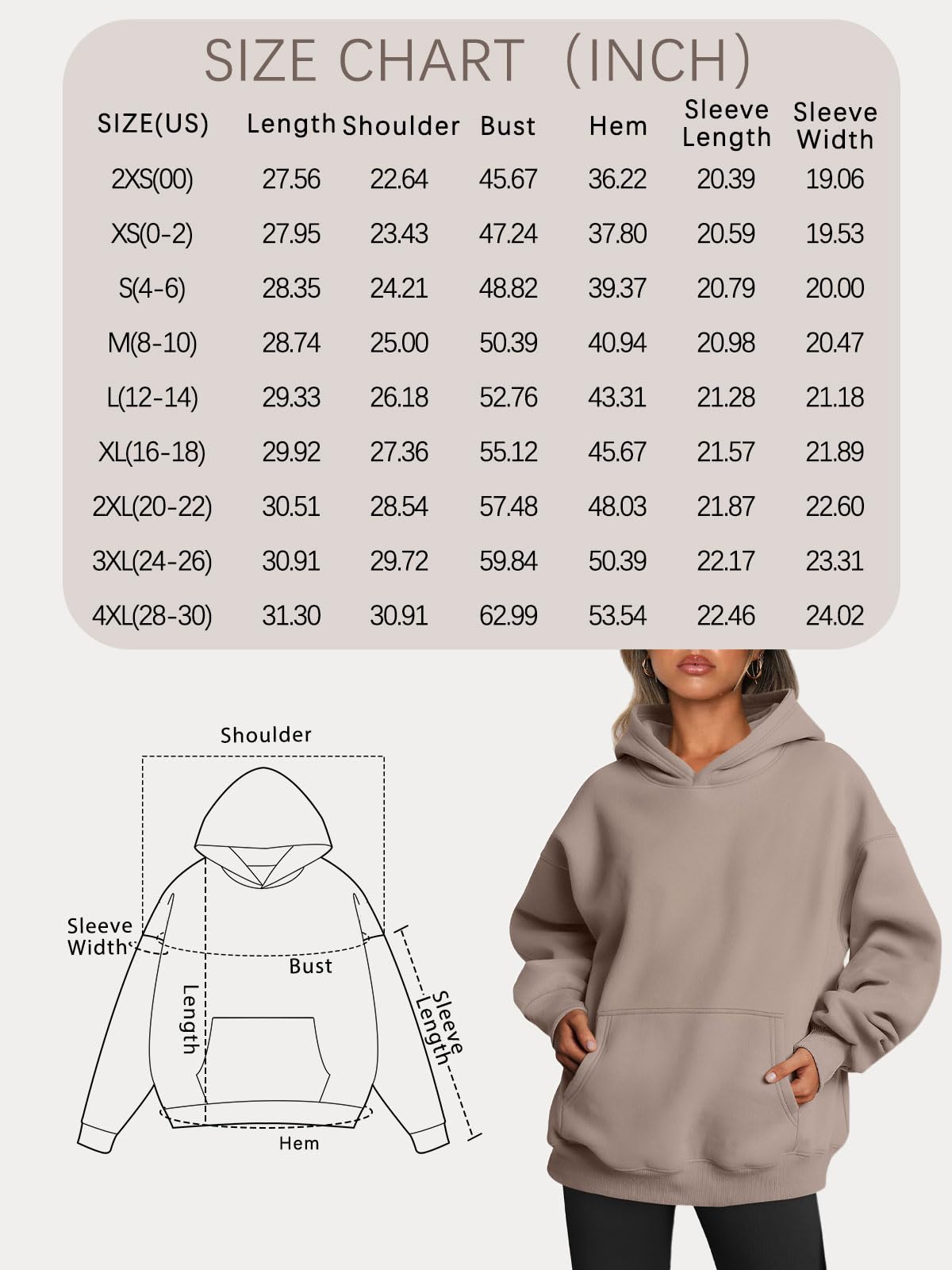 Trendy Queen Womens Oversized Hoodies Fleece Sweatshirts Long Sleeve Sweaters Pullover Fall Outfits Winter Clothes Black XL