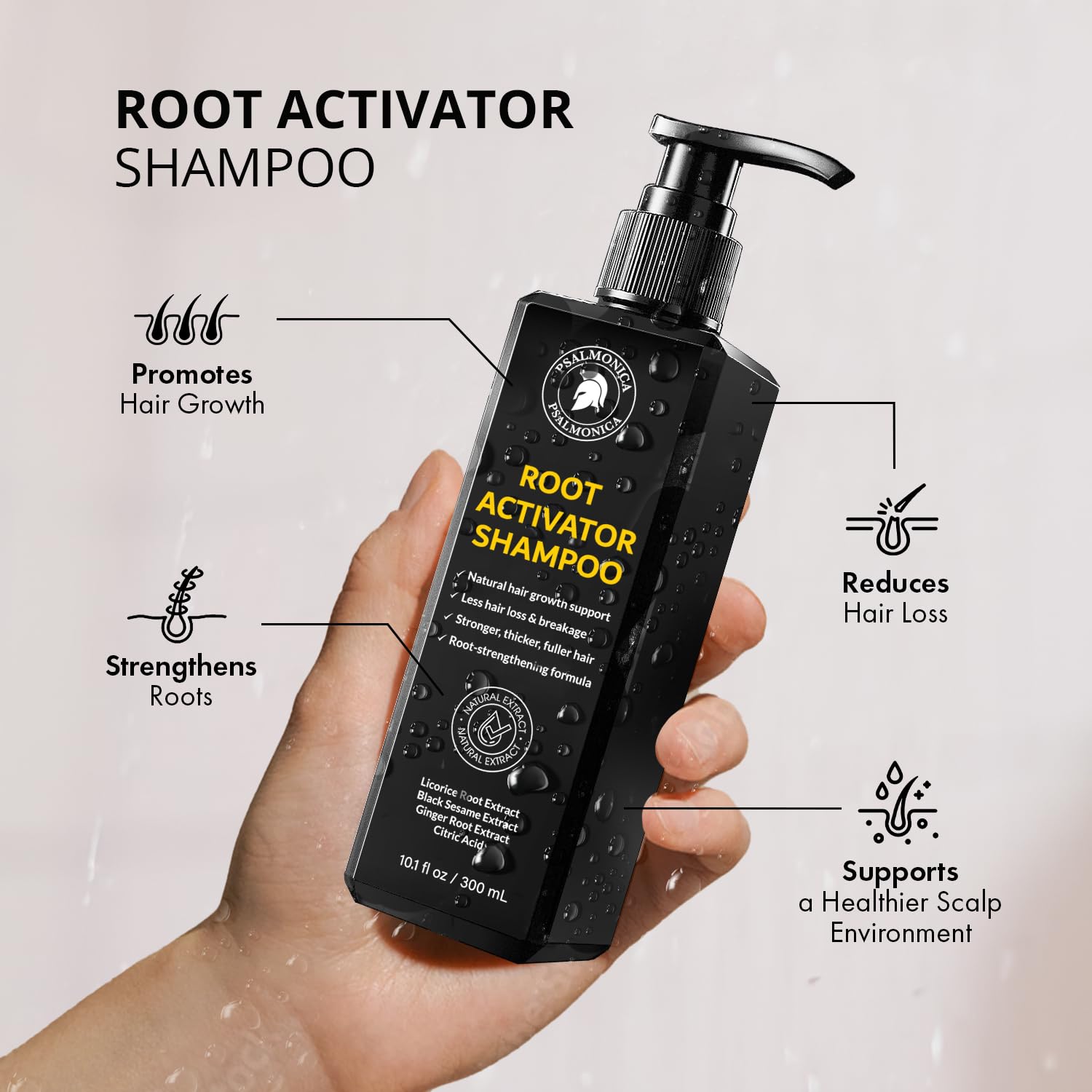 Hair Growth Shampoo and Conditioner Set: Sulfate Free Hair Growth Root Activator Thickening Shampoo for Hair Loss and Thinning Hair - Hair Loss RegrowthTreatments for Women Men