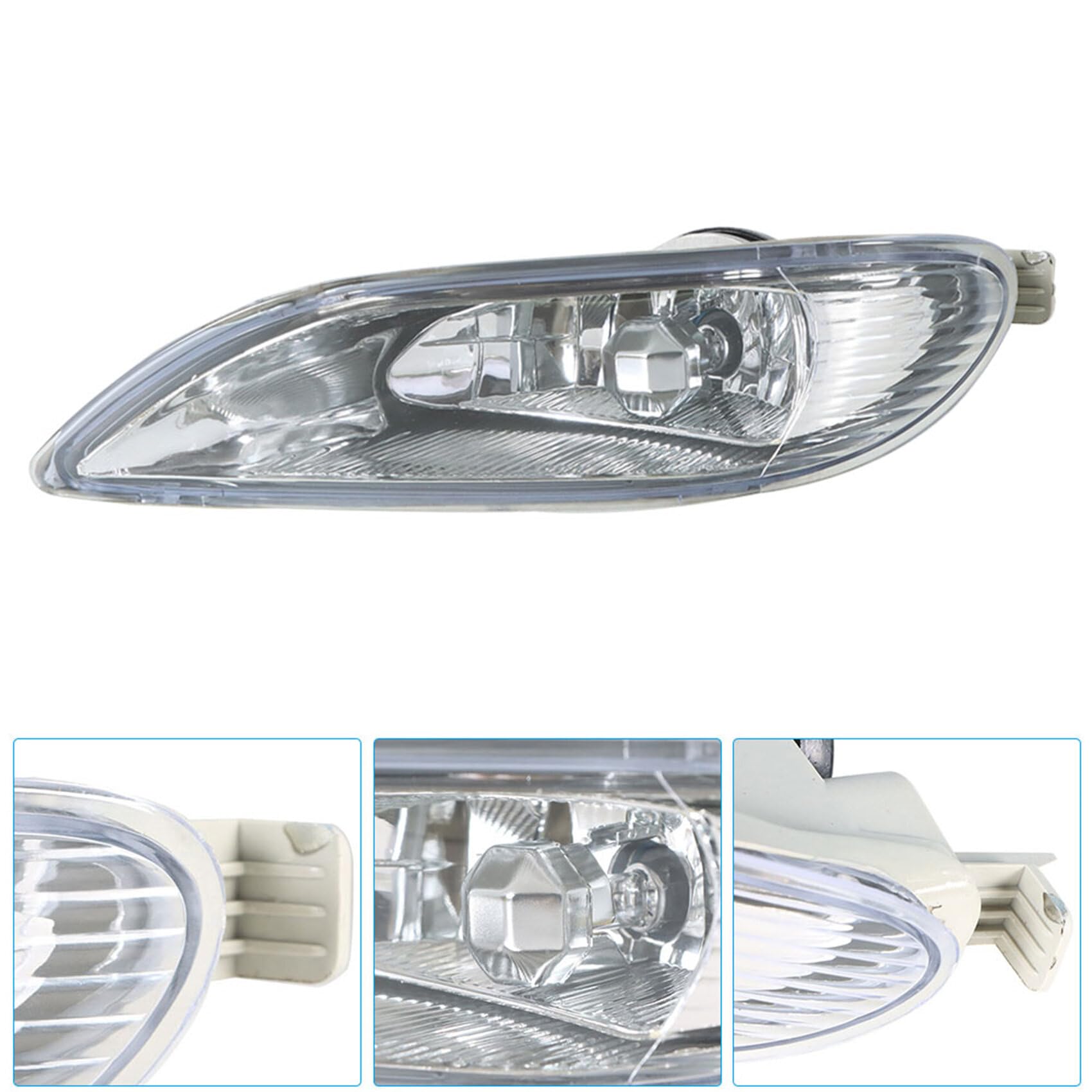 labwork Fog Lights Lamp Assembly Replacement for Toyota 2005-2008 Corolla, 2002-2004 Camry, 2002-2003 Solara Clear Lens with H11 Bubles 120-AA011 81210-AA011