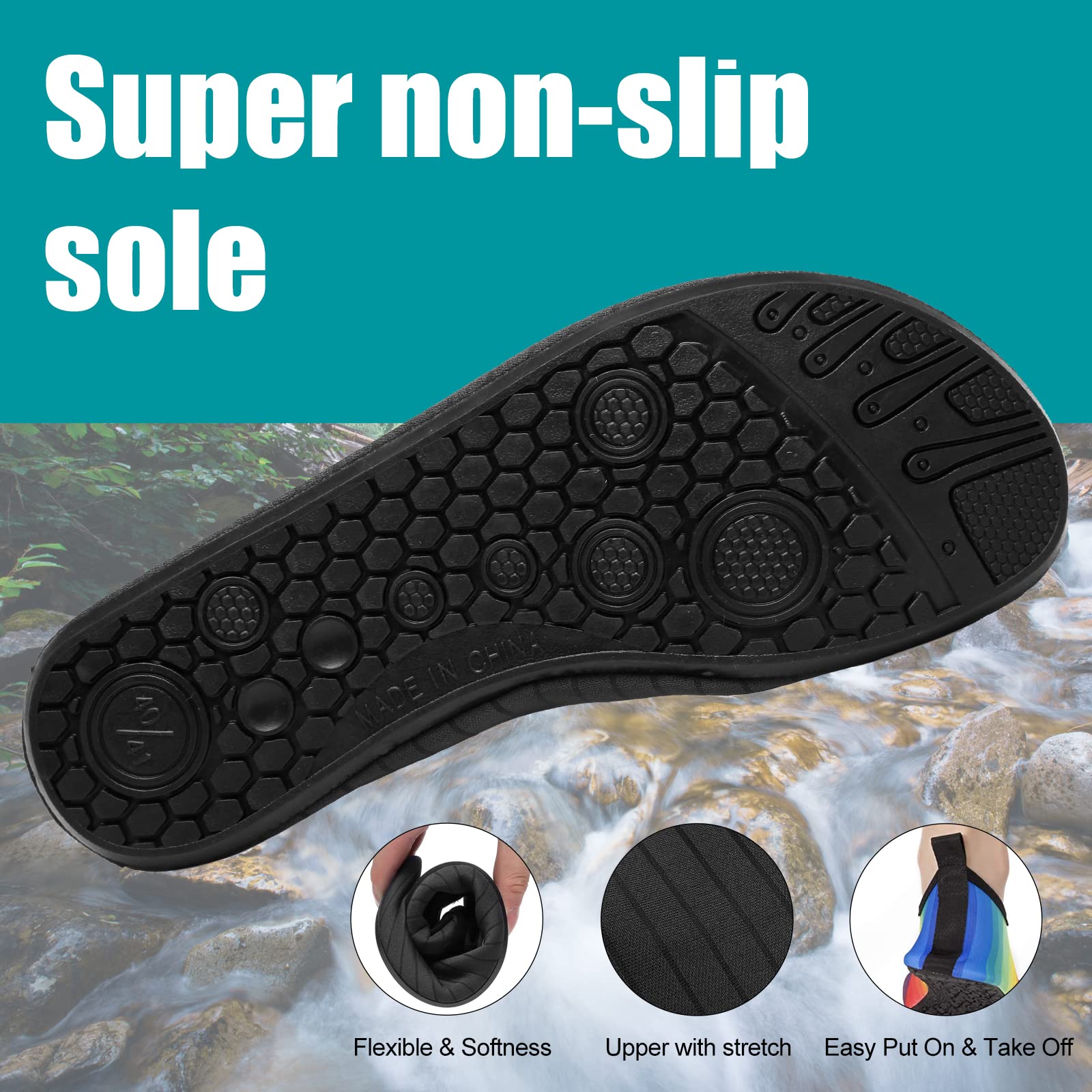 Unisex Water shoes Quick-Drying Aqua Shoes Summer Outdoor Swimming Slipper On Surf Beach Water Shoes Women men