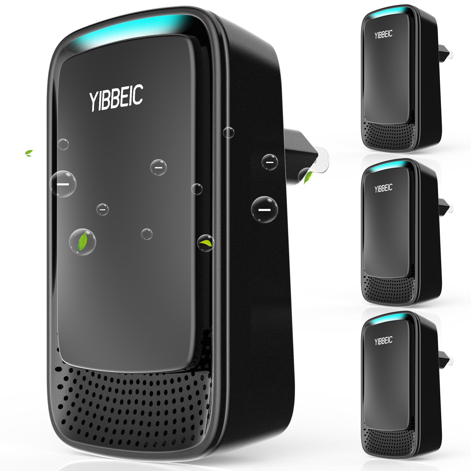 Air Purifier Plug In 4 Pack,Air Ionizer Purifier For Home Plug In,Portable Negative Ion Generator,Ionic Air Freshener For Pet Odor,Kitchen Odor,Dust,Smoke Smell