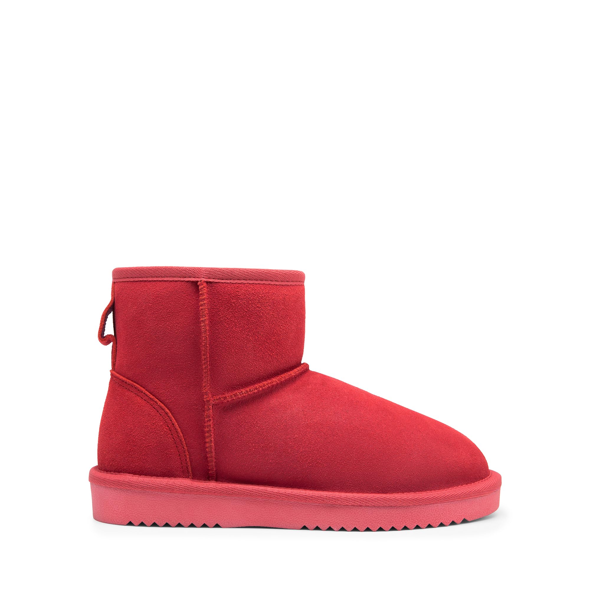 DREAM PAIRS Snow Boots for Women Genuine Suede Faux Fur Lining Classic Water Resistant Anti-Slip Warm Winter Booties Slip On Memory Foam Comfort Short Ankle Boots FuzzyClassic Ⅱ Low Boots,Size 6,Black,SDSB2432W