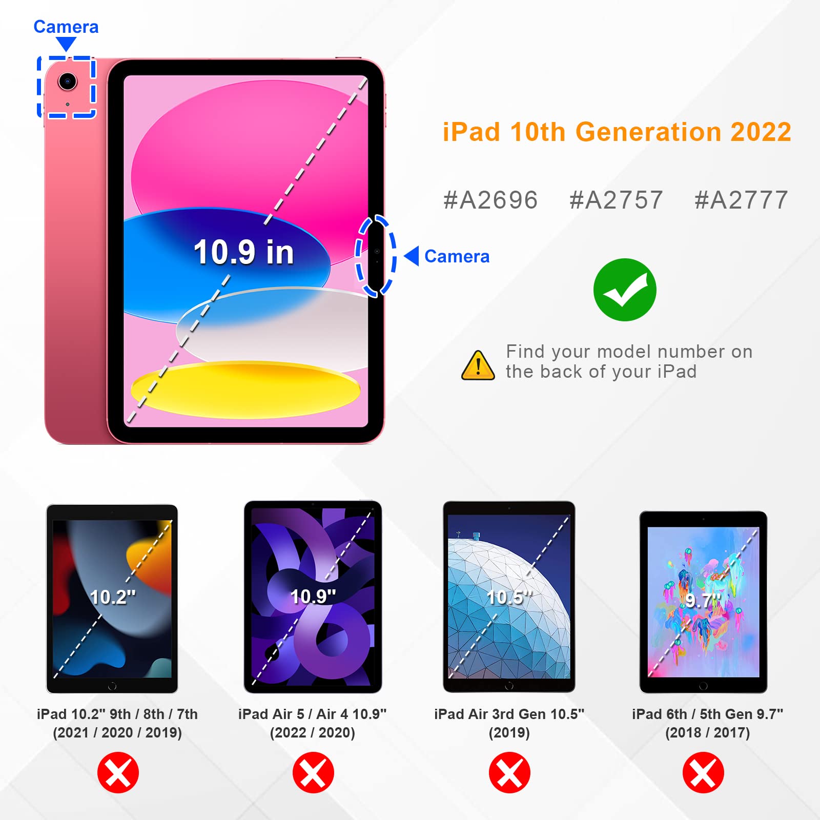 Fintie Hybrid Slim Case for iPad 10th Generation 10.9 Inch Tablet (2022 model) - [Built-in Pencil Holder] Shockproof Cover with Clear Transparent Back Shell, Auto Wake/Sleep, Pink