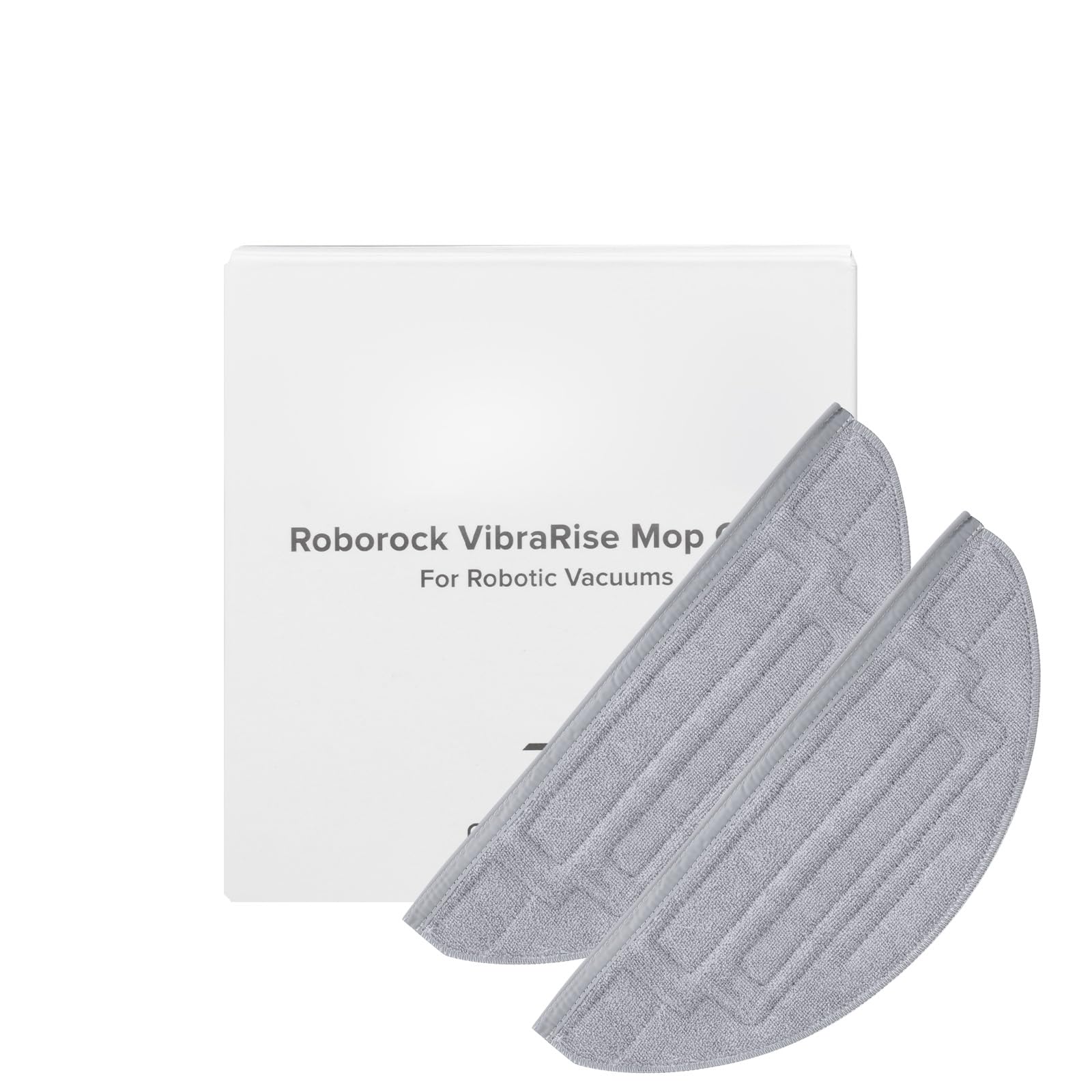 roborock 2 Pack Microfiber Mop Cloths for S8 Pro Ultra Robot Vacuum Cleaner, with Dual Sonic Vibrations Modules, Mop Pad Replacement Accessories