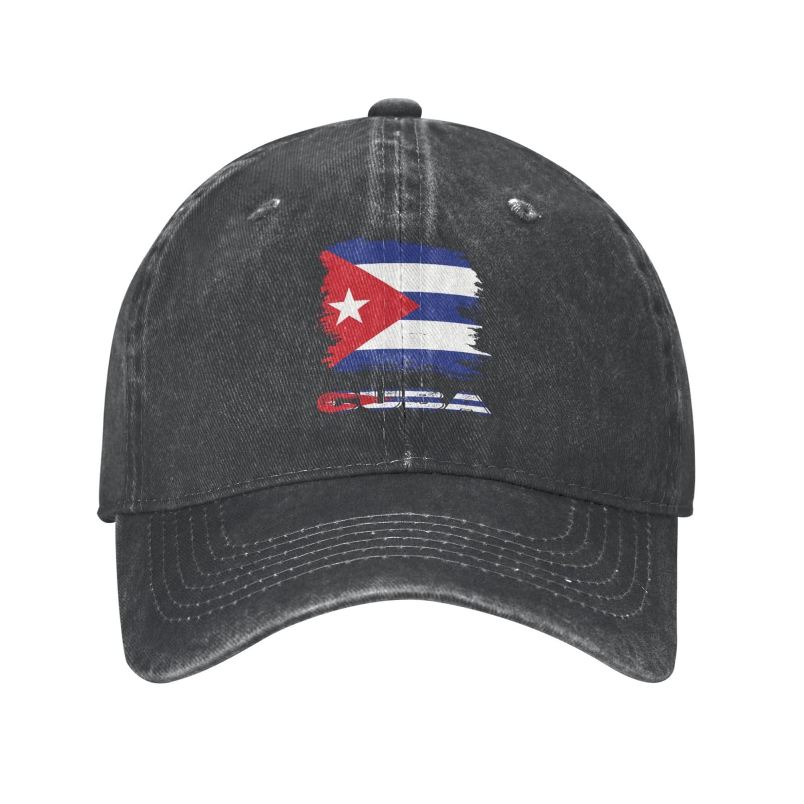 Vintage Cuba Cuban Flag Casquette Hat Dad Trucker Flat Bill Baseball Cap for Men Women Adjustable