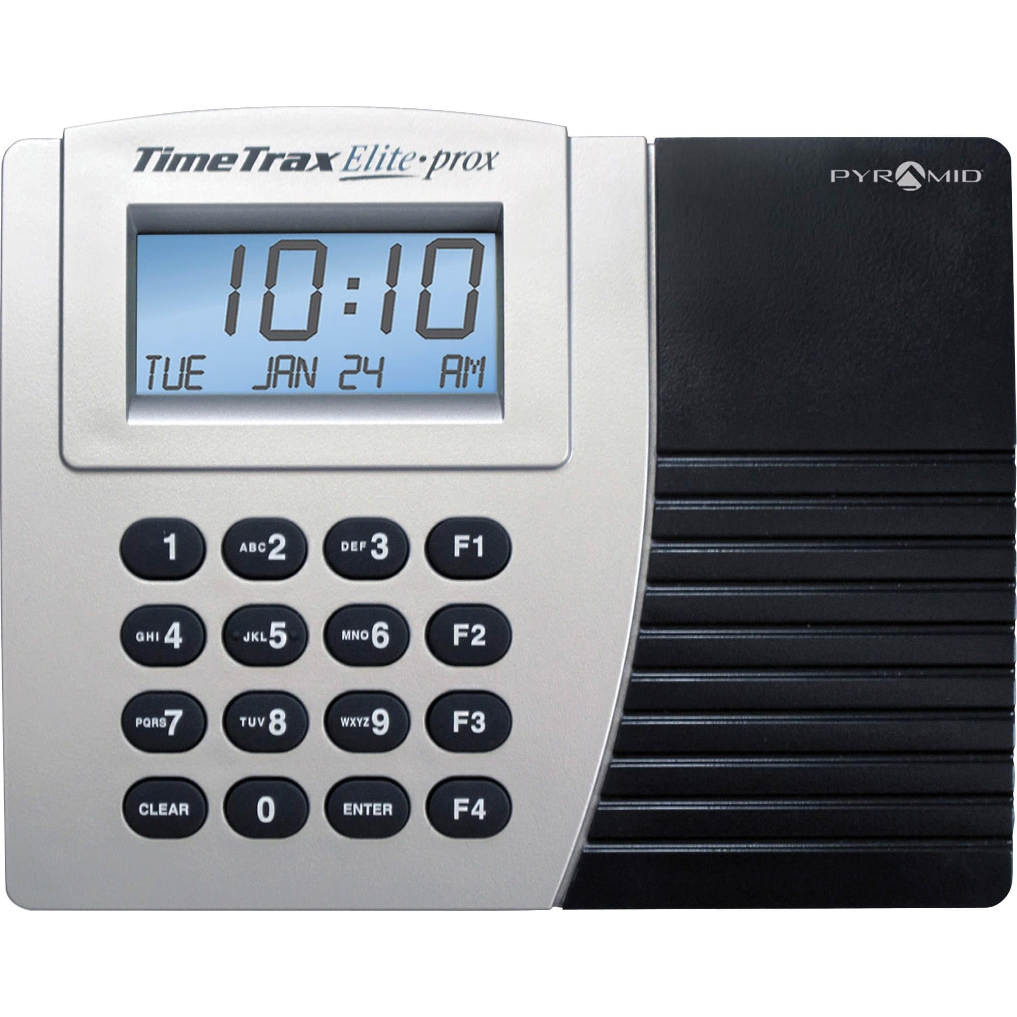 Pyramid Time Systems -TimeTrax Elite Automated Proximity Time and Attendance with Pyramid TTPROXEX Time Clock System with Software Download, Windows Compatible - No Touch Employee Punch in - Black