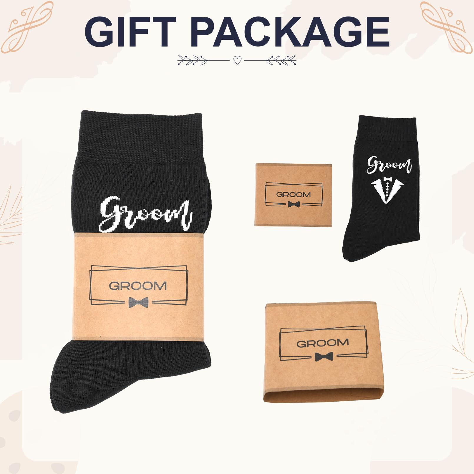 Groomsmen Gifts for Men, Groomsmen Socks Groom Socks Best Man Socks, Wedding Socks Gifts Cotton Socks Proposal Gifts