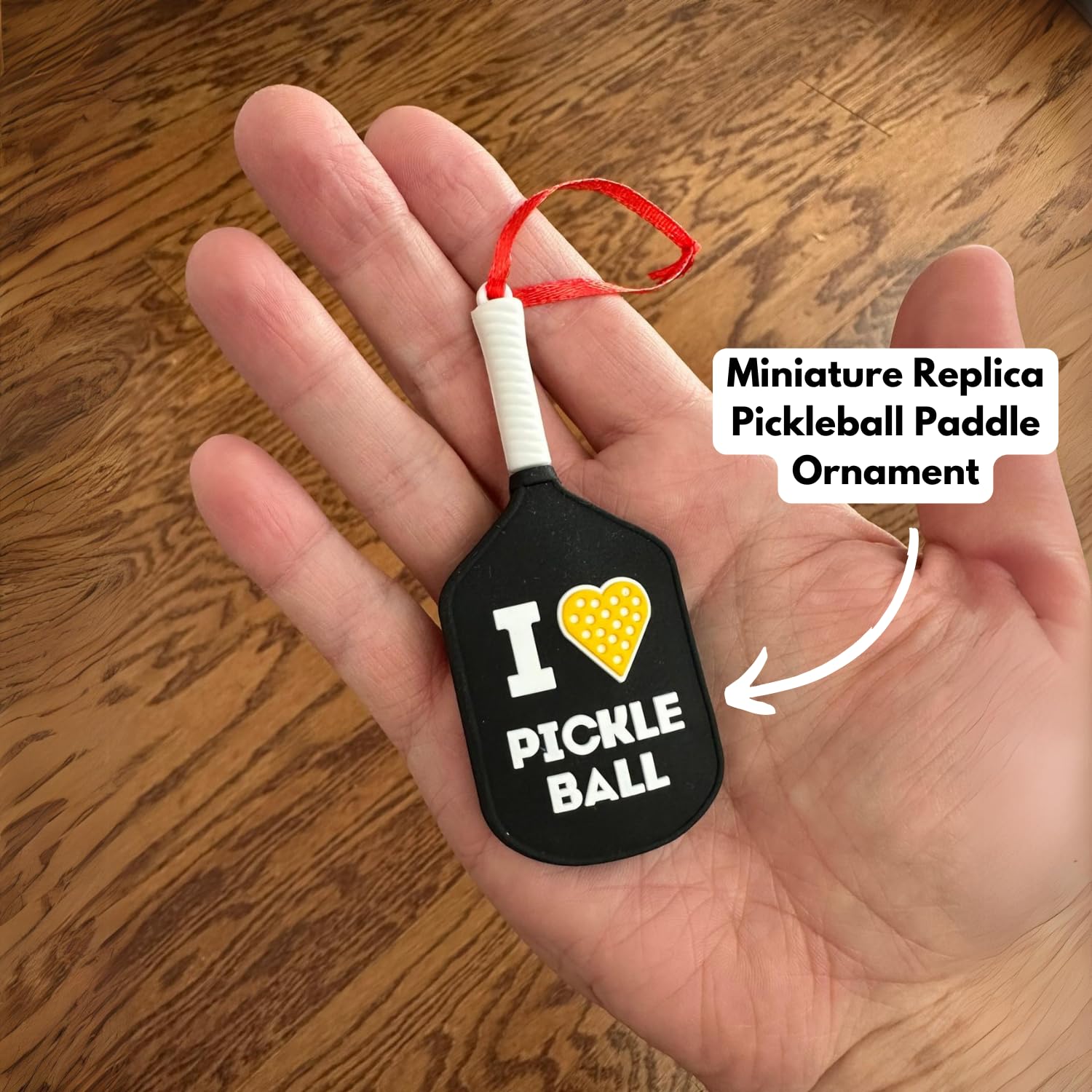 Pickleball Ornament Pickleball Gifts - Miniature Pickleball Paddle, 2024 Pickleball Ornament for Christmas Tree, Gifts for Pickleball Lovers, White Elephant Gifts, Stocking Stuffers for Men & Women