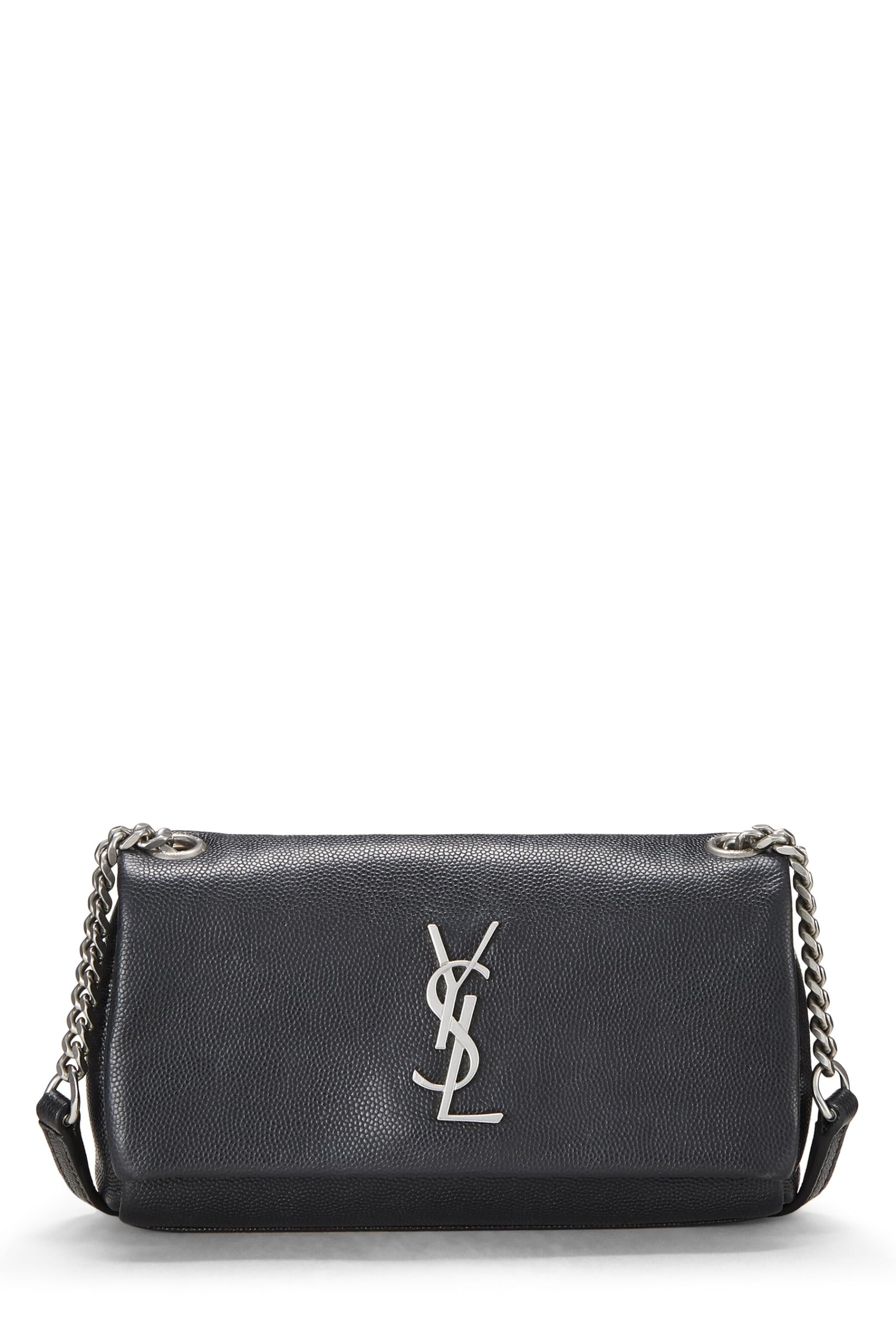 Yves Saint Laurent, Pre-Loved Black Leather West Hollywood Toy Bag, Black