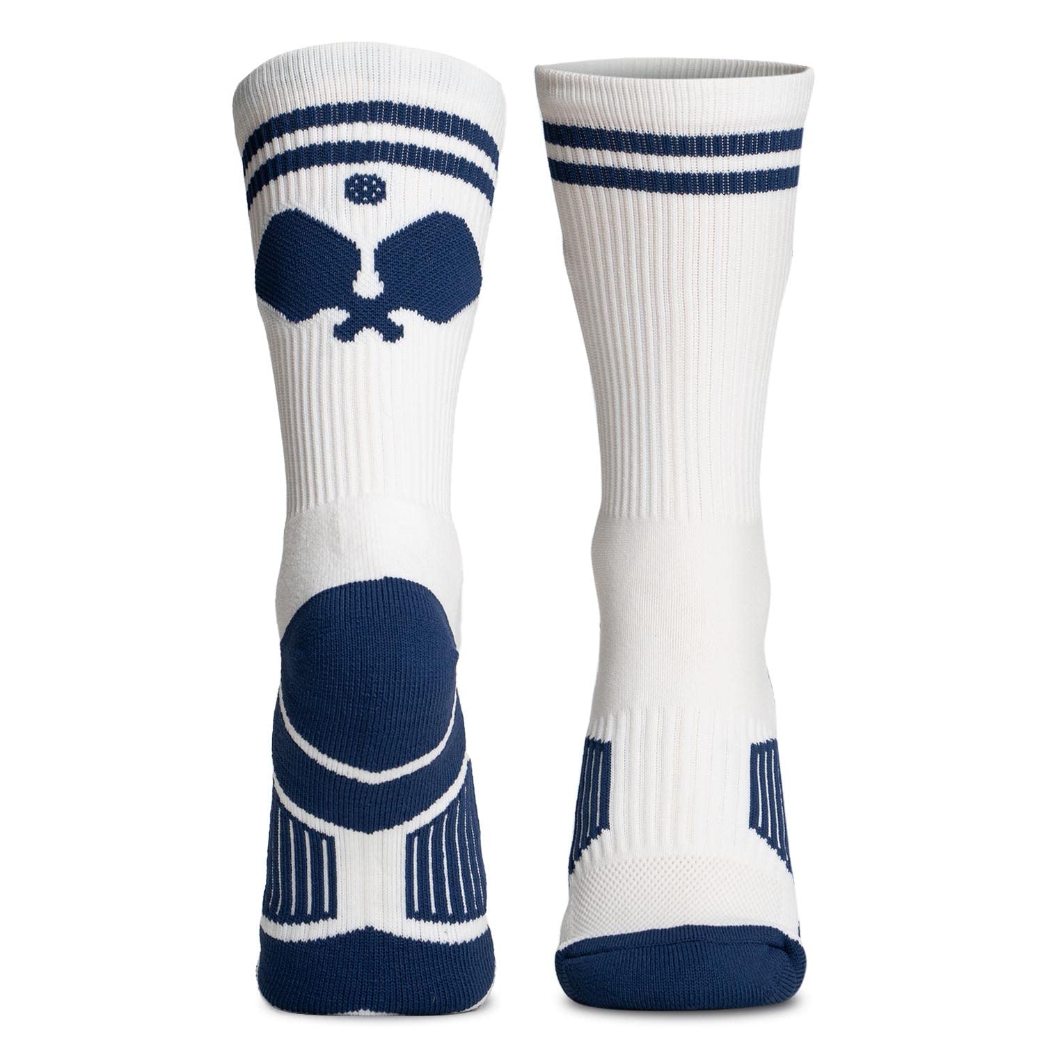 ChalkTalkSPORTS Pickleball Performance Crew Socks - Crossed Paddles - Pickleball Mid-Calf Socks - Adult