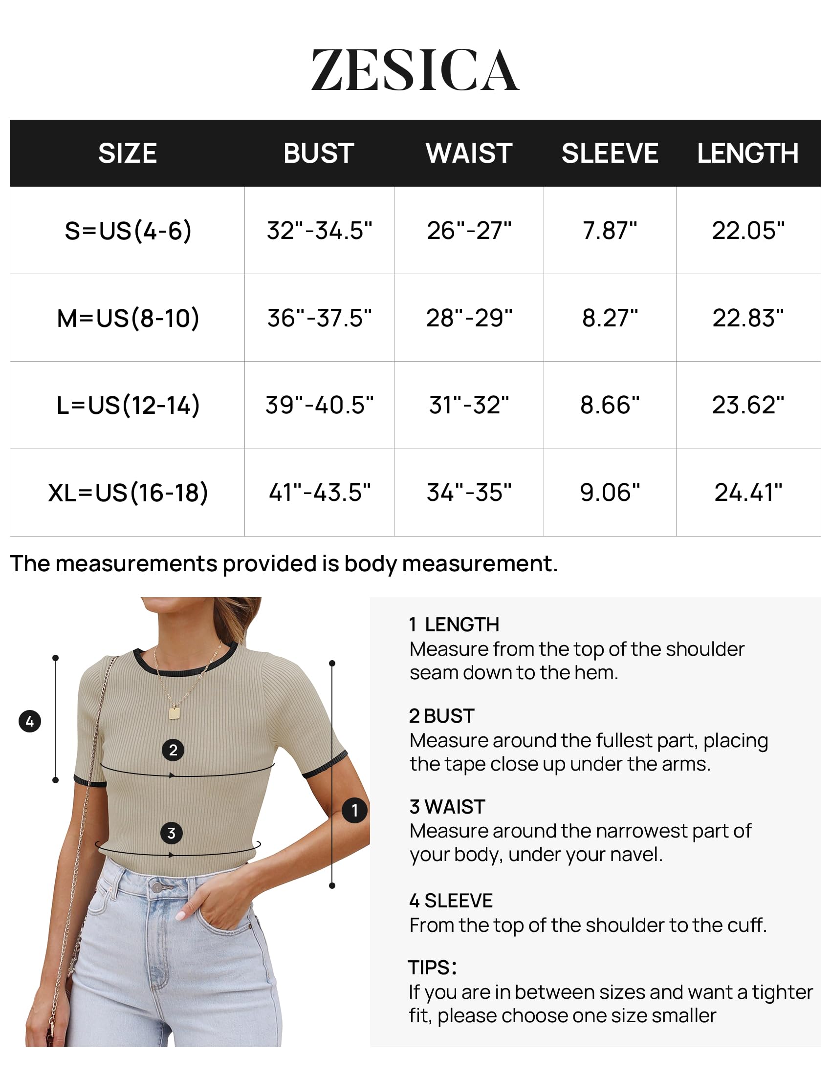 ZESICA Women's Short Sleeve Crewneck Ribbed Knit Slim Fit T Shirt Summer Basic Casual Color Block Tee Tops,Oats,Large