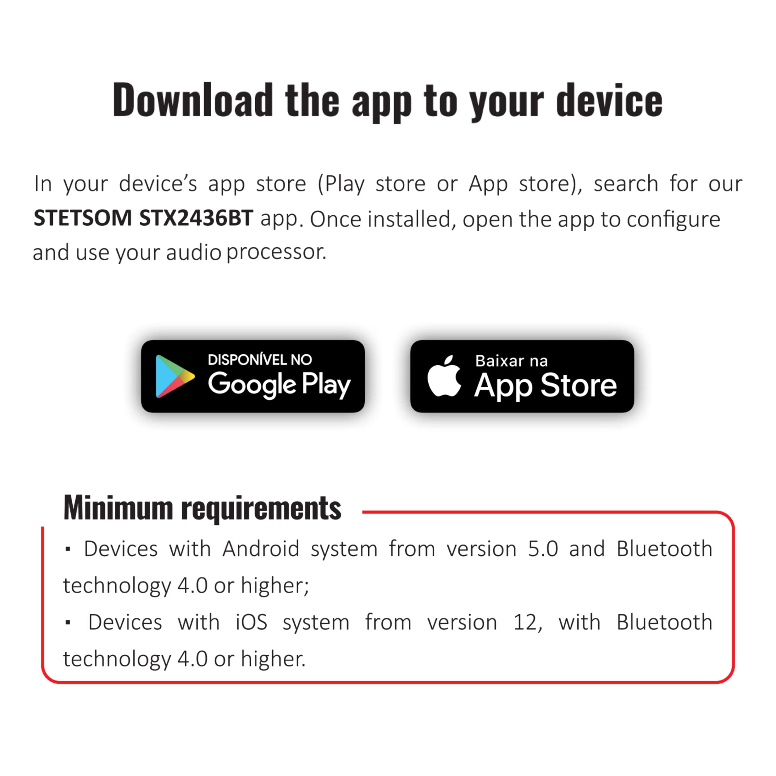 Stetsom STX 2436 Bluetooth DSP PRO - Digital Signal Processor, DSP PRO, Equalizer, Exclusive APP, Band Graphic, High Precision Crossover, Filters, Voltmeter, Limiter, Digital Audio Processor