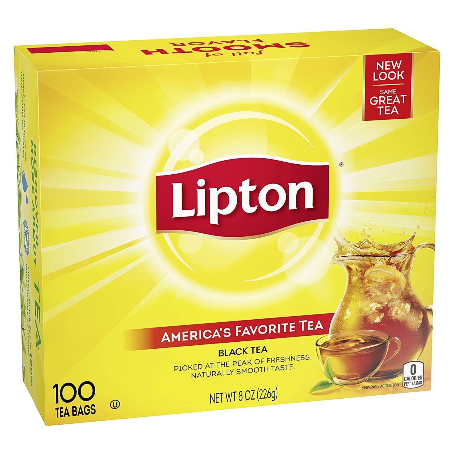 Lipton 291 Tea Bags, Regular, 100/Box