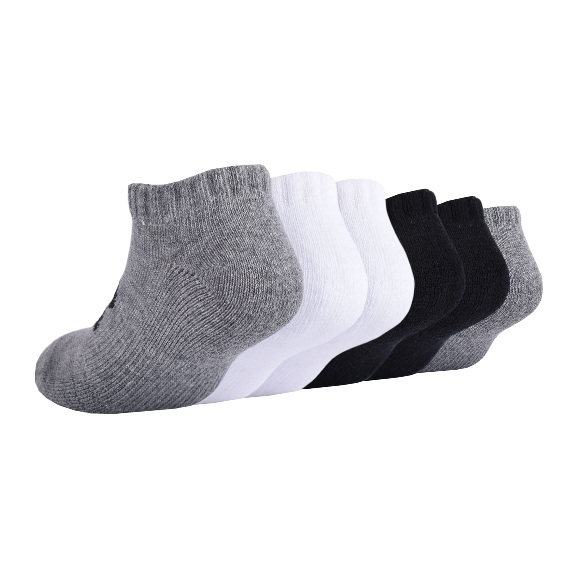 Under Armour Baby Boys Multi Pack Quarter Low Cut Sock, Grey, 12-24 Months US