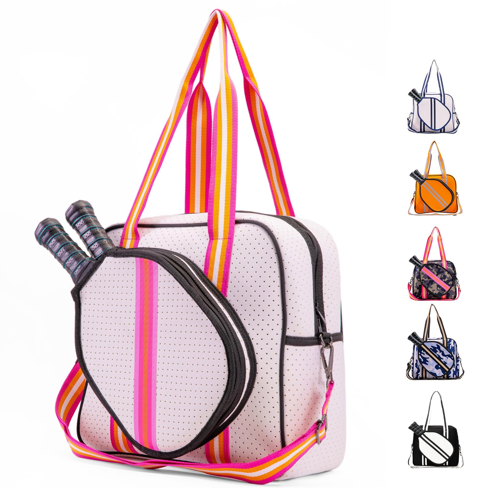 MANUEKLEAR Crossbody Sling Pickleball Bag Tote, Pickleball Bags for Women and Men, Pickleball Bags for Ladies