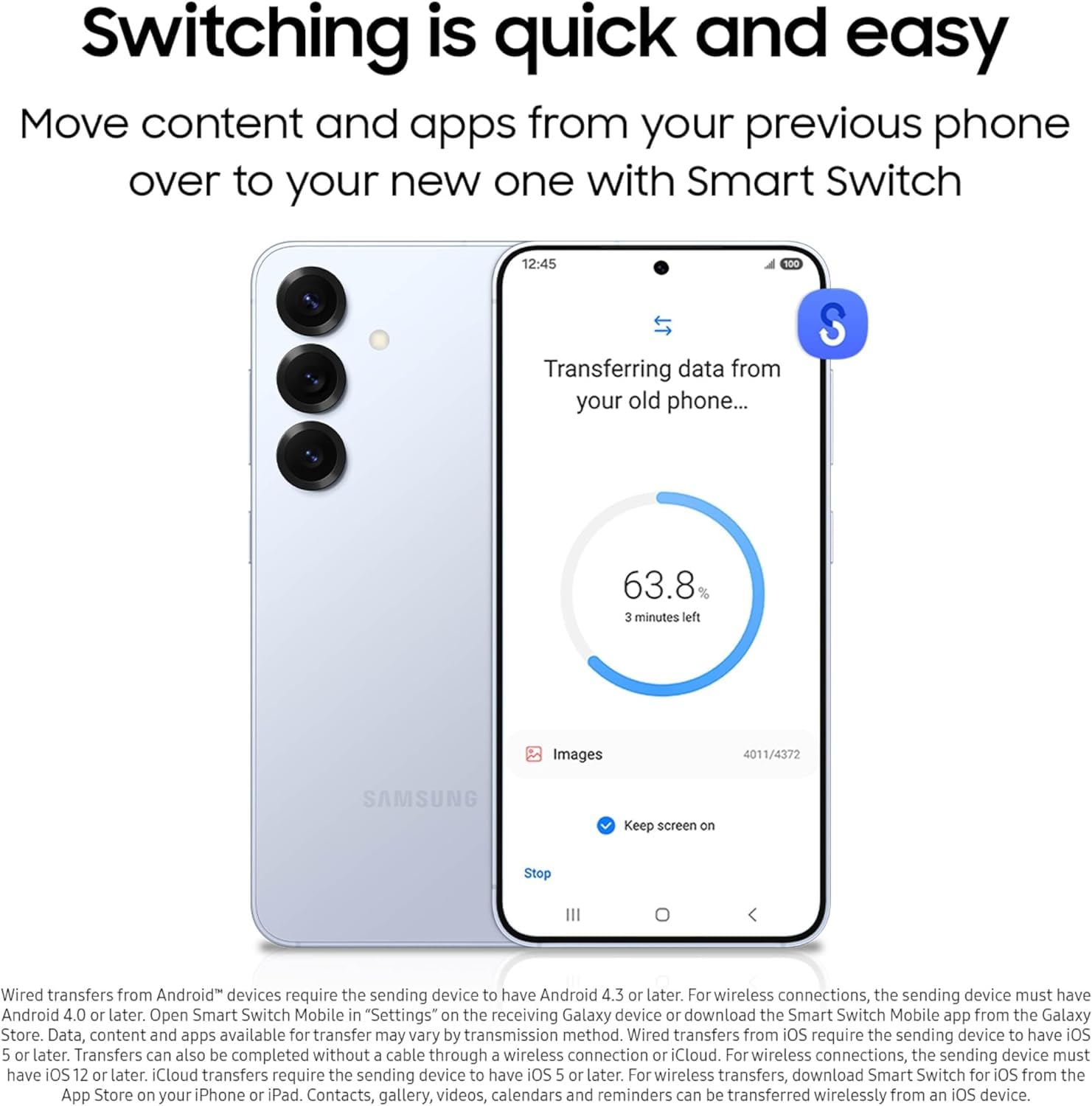 SAMSUNG Galaxy S25 Cell Phone, 256GB Smartphone, Unlocked Android, AI Night Mode Camera, Snapdragon 8 Elite Fast Processor, ProScaler Display, 4000mAh Battery, 2025, US 1 Yr Warranty, Navy
