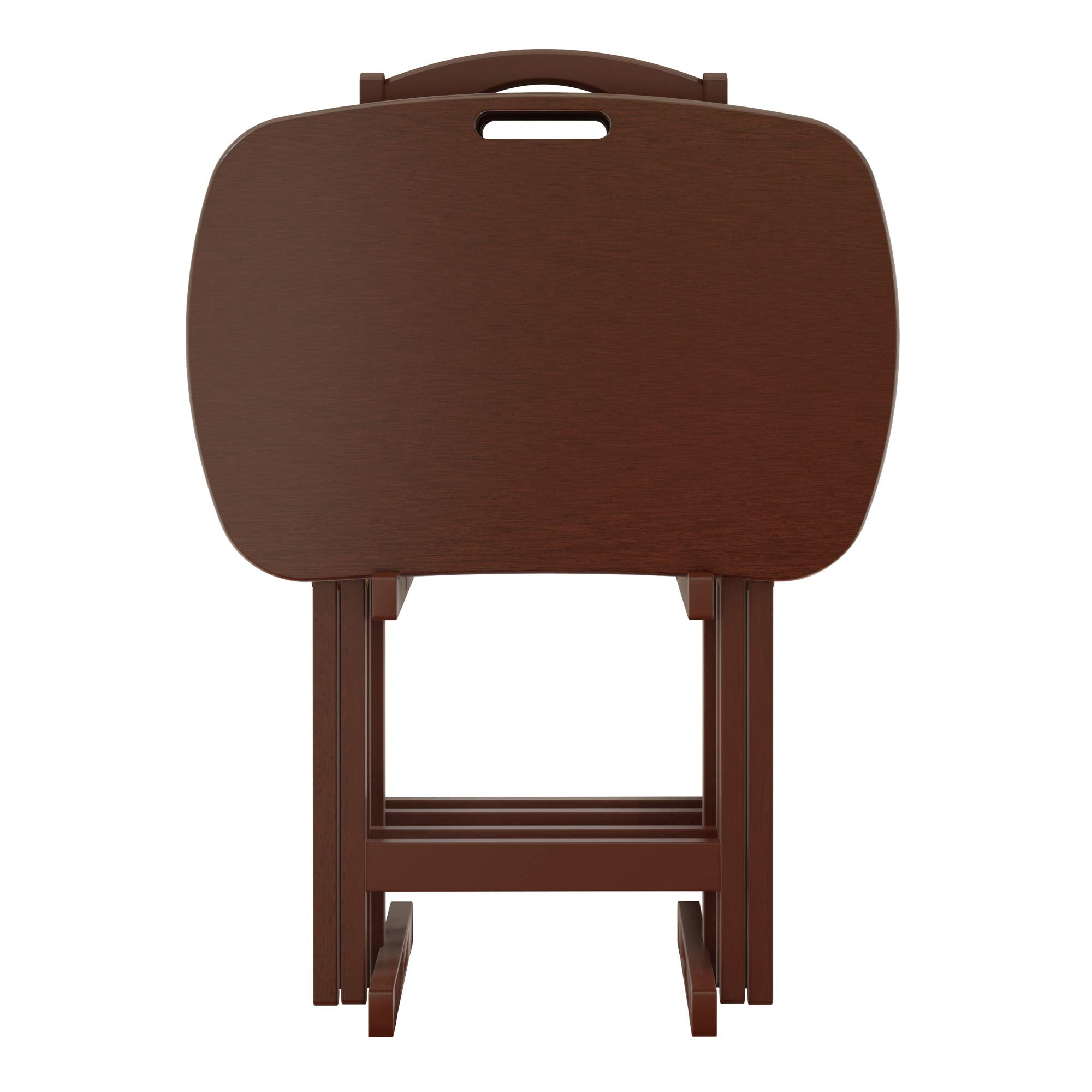 Winsome Lucca Snack Table, 22.83"W x 25.79"H x 15.67"D, Brown,Walnut