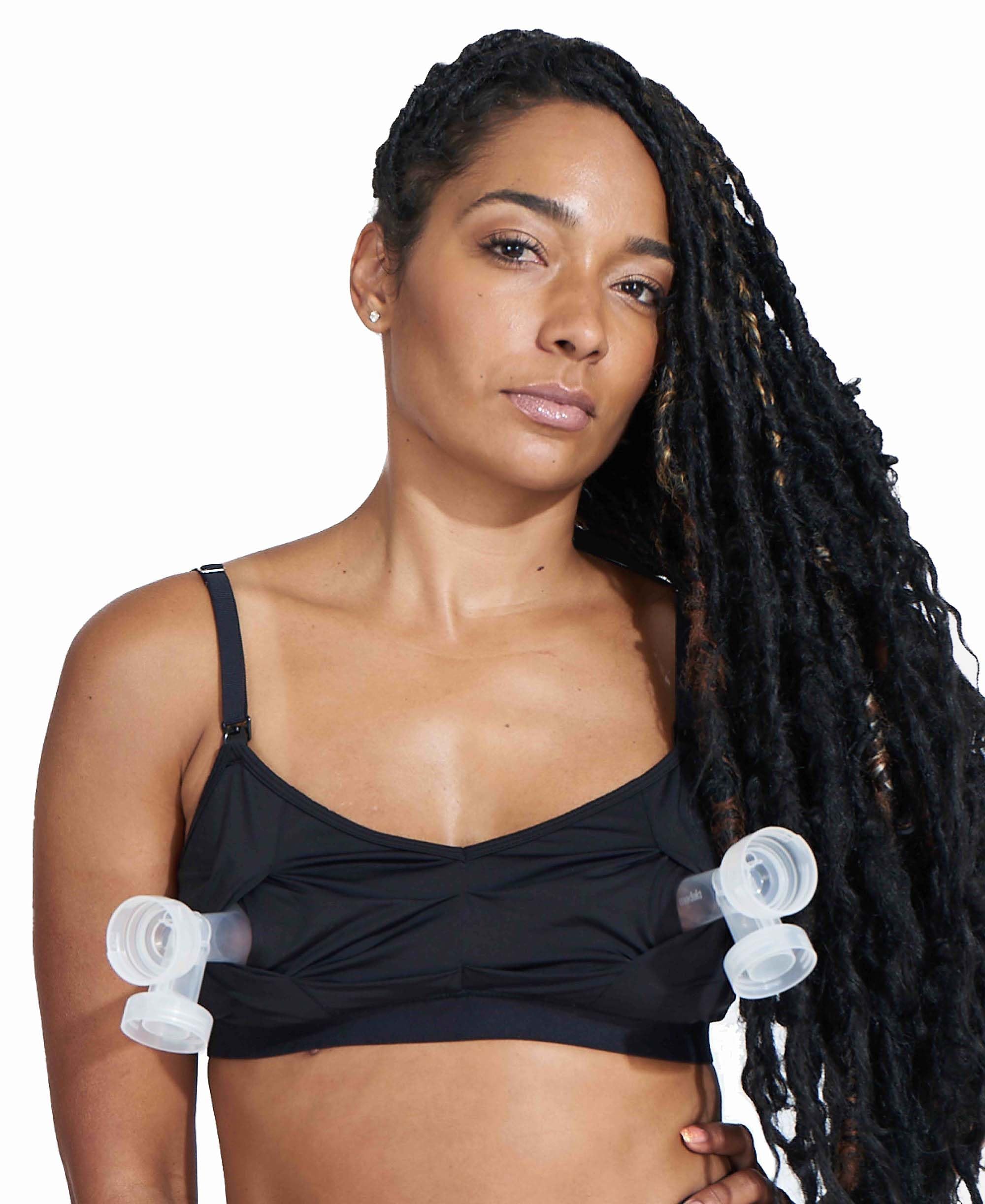 Bodily Do Anything Bra. Nursing, Hands-Free Pumping, & Maternity Bra. Winner of Babylist’s Best Nursing & Pumping Bra. S-XL. (US, Alpha, Medium, Regular, Regular, Black)