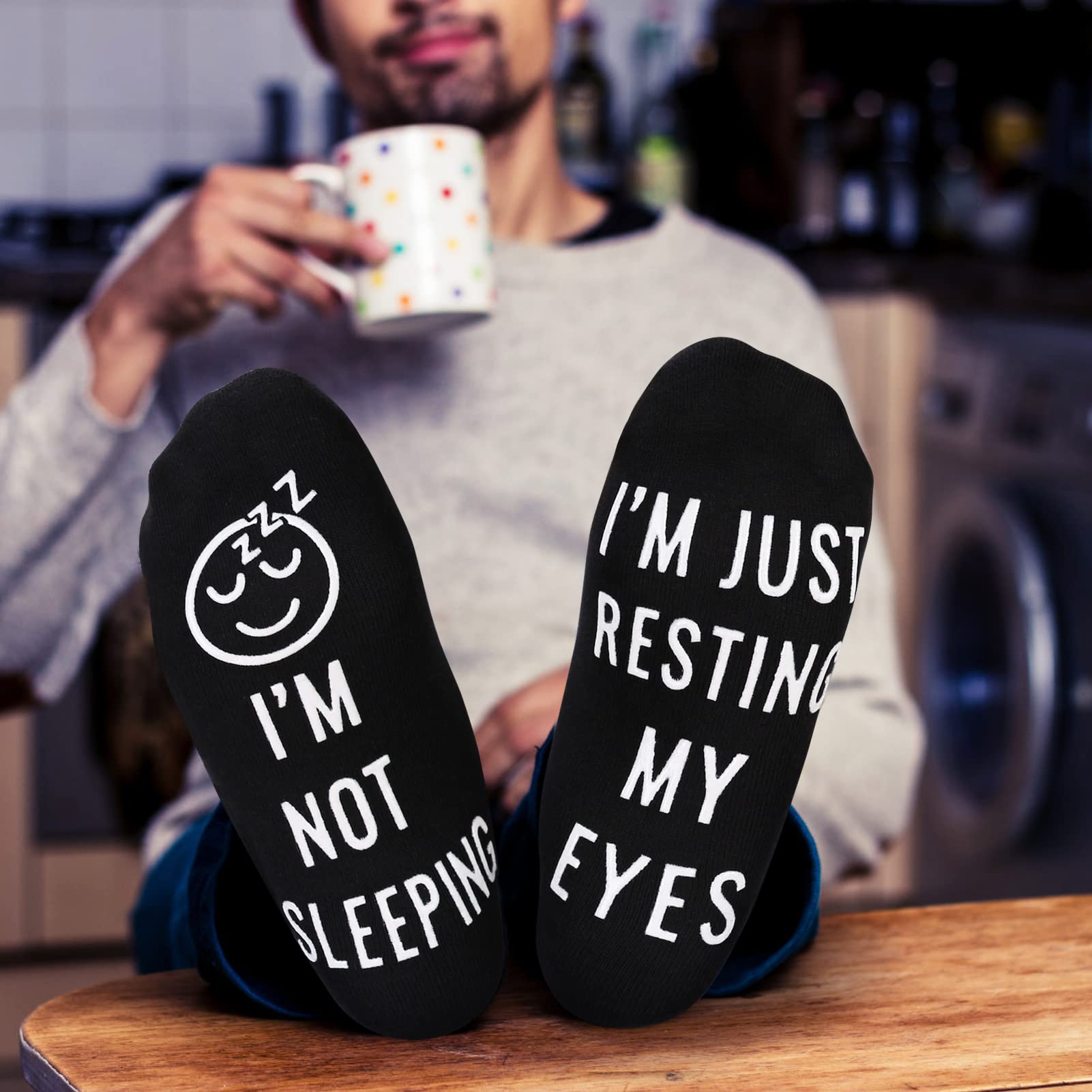 Nucinzua Birthday Gifts for Him, Mens Gifts for Valentines Day Dad Gifts Fathers Gifts Husband Gifts Ideas, Funny Sleeping Socks