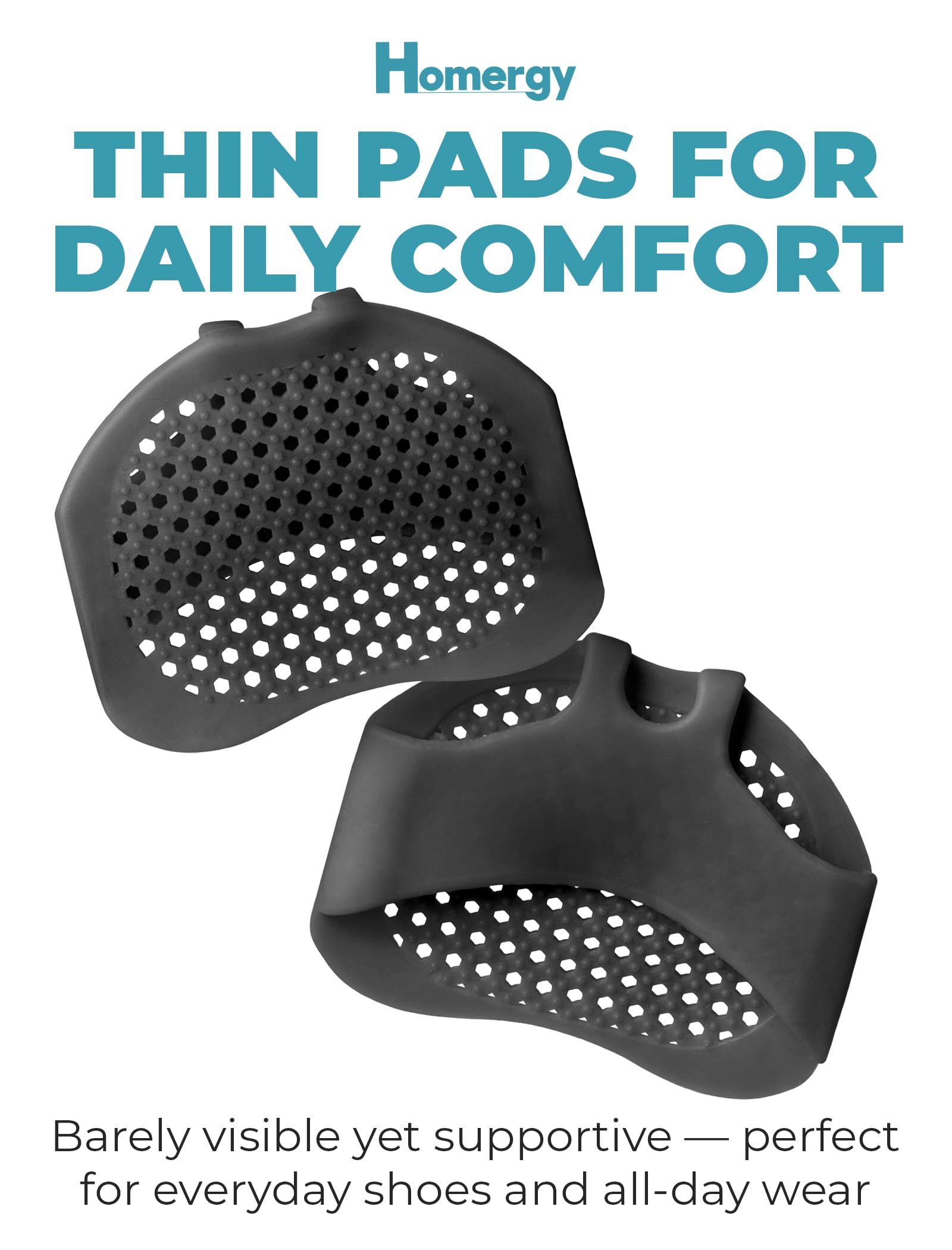 Metatarsal Foot Pads (4 Pack) + Premium Gel Heel Pads (2 Pack, M) – Foot Cushion Set for Daily Comfort & Pressure Relief
