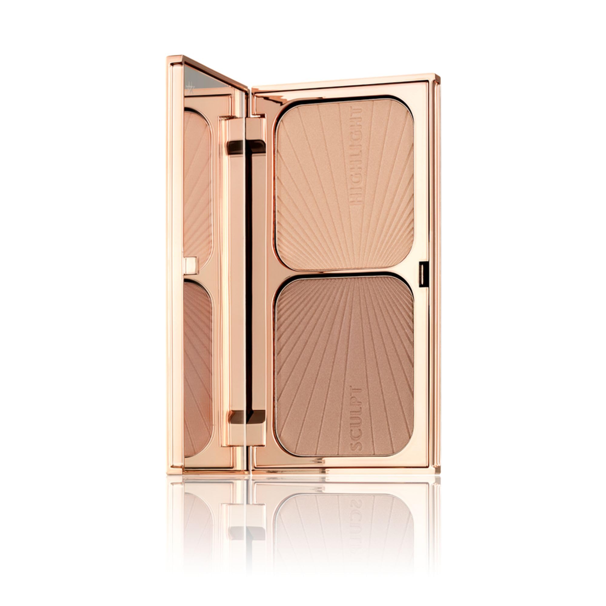 Charlotte Tilbury Filmstar Bronze & Glow Makeup Palette - Compact Powder, Bronzer & Highlighter with Color-Rich Pigments - Leaves Skin with a Sun-Kissed Glow - Light/Medium