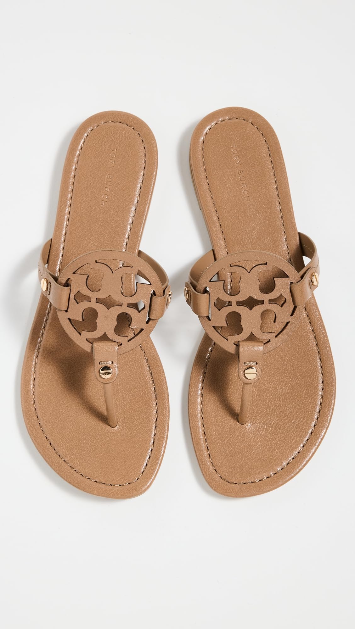 Tory Burch Women's Miller Sandals, Almond Flour, 10 Medium US