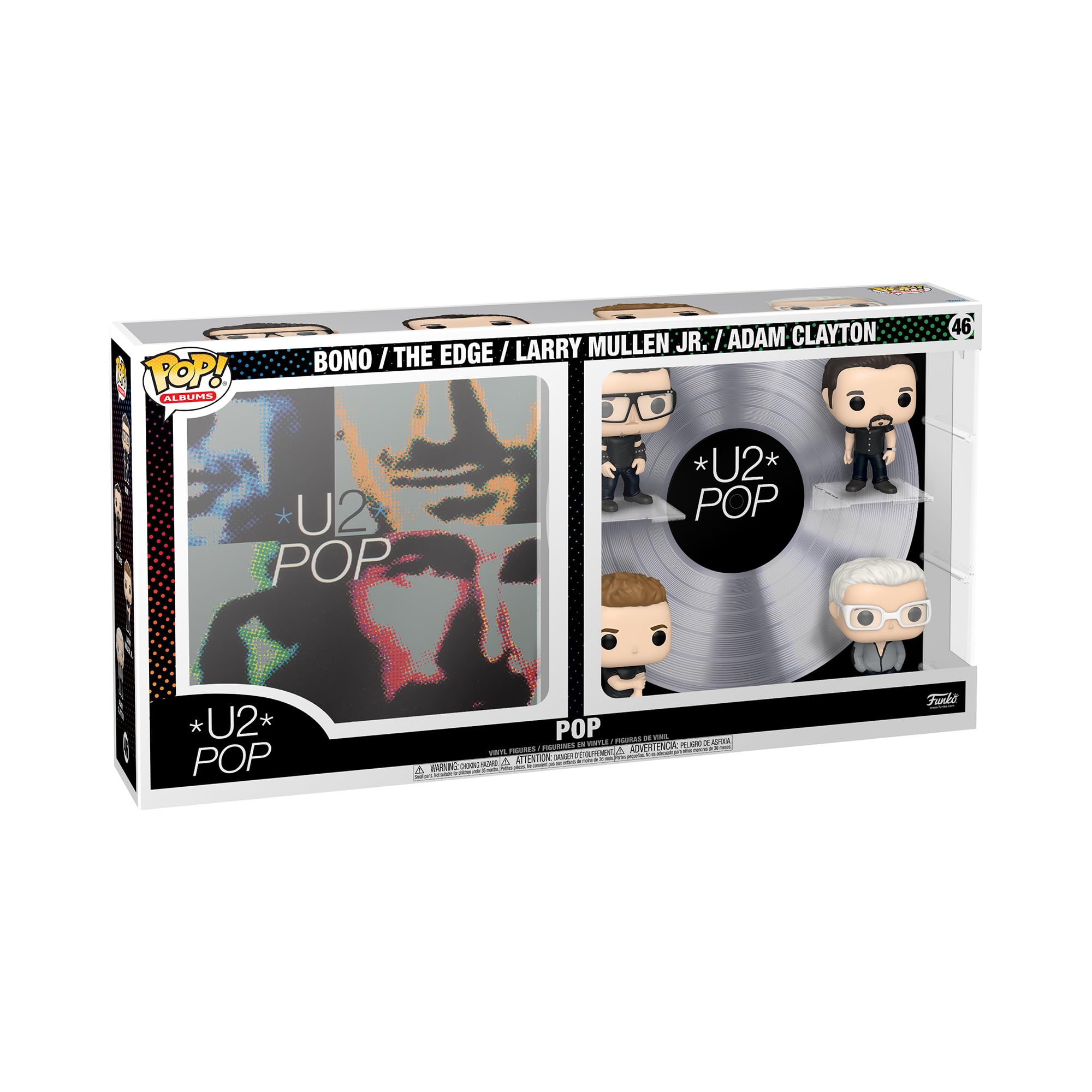 Funko Pop! Albums Deluxe: U2 - Pop, Bono, The Edge, Larry Mullen Jr, Adam Clayton