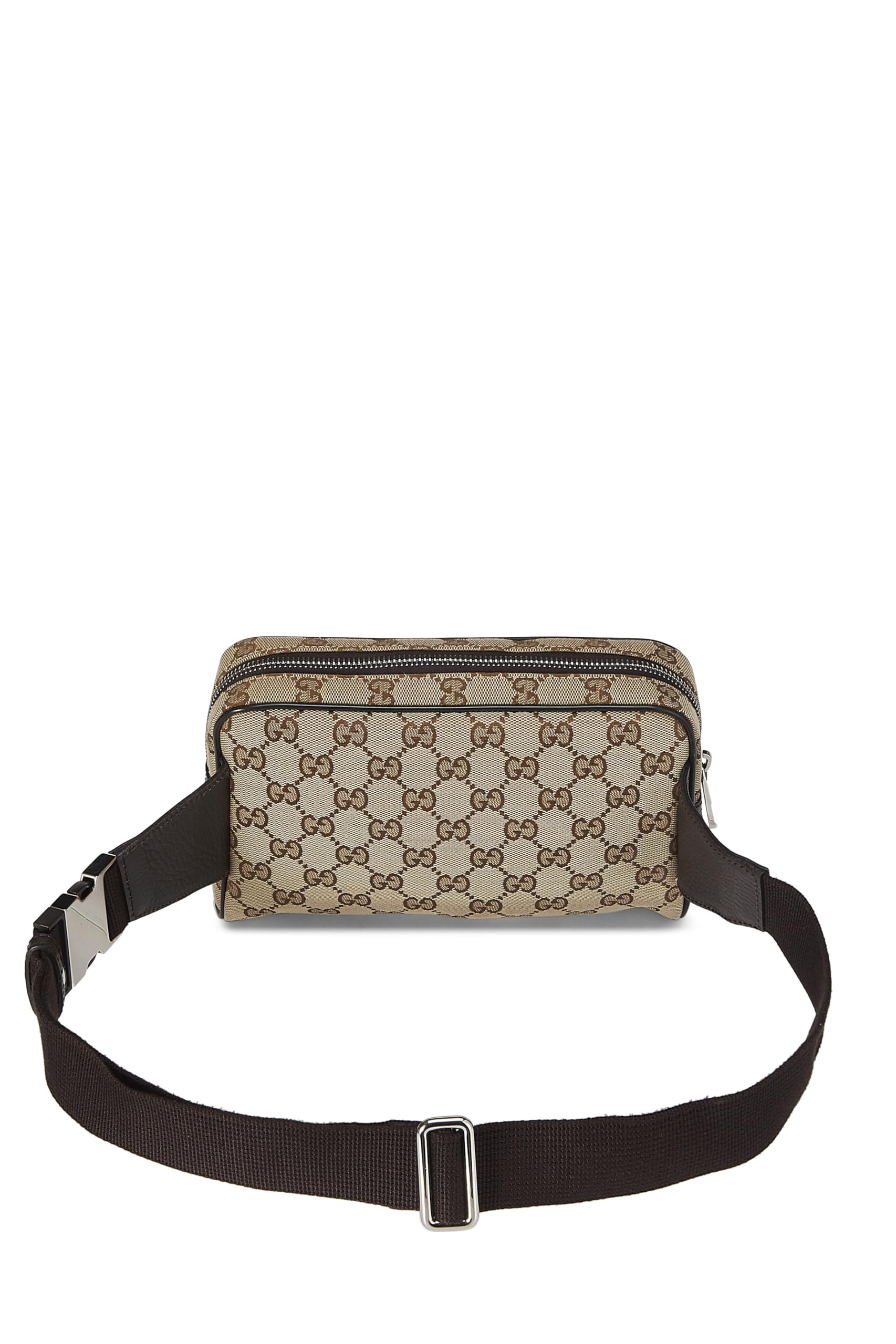 Gucci, Pre-Loved Original GG Canvas Waist Pouch Small, Brown