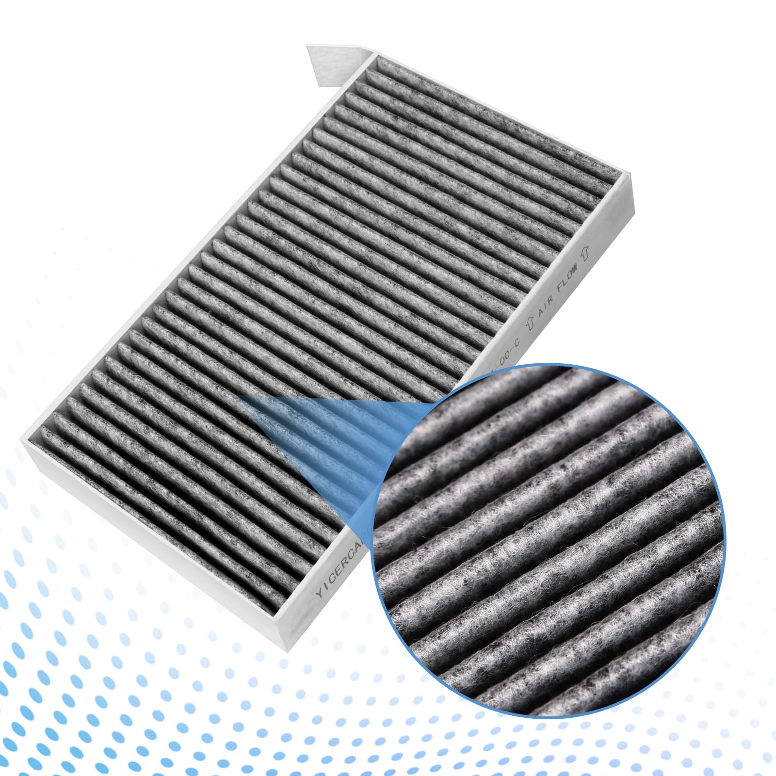 Tesla Model Y Air Filter Model 3 Cabin Air Filter with Activated Carbon, HEPA Filter Replacement Kit Tesla Accessories 2016-2024, 2 Pack