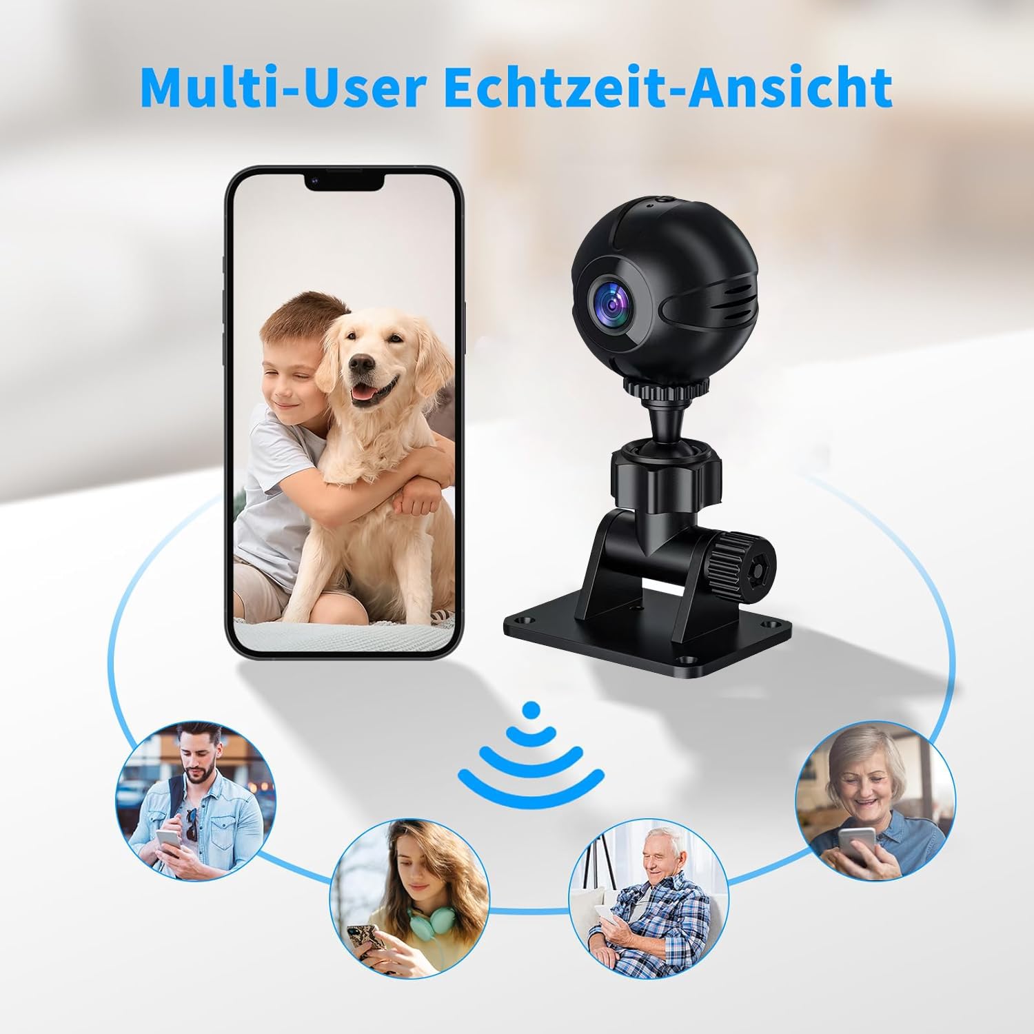 Hidden Spy Camera Indoor Outdoor Wireless WiFi Cameras,Home Security Mini Body Small Camera Micro Nanny Cam,Pet Dog Babysitter Home security Camera,Room No Need Wifi Camera Compatible with Android