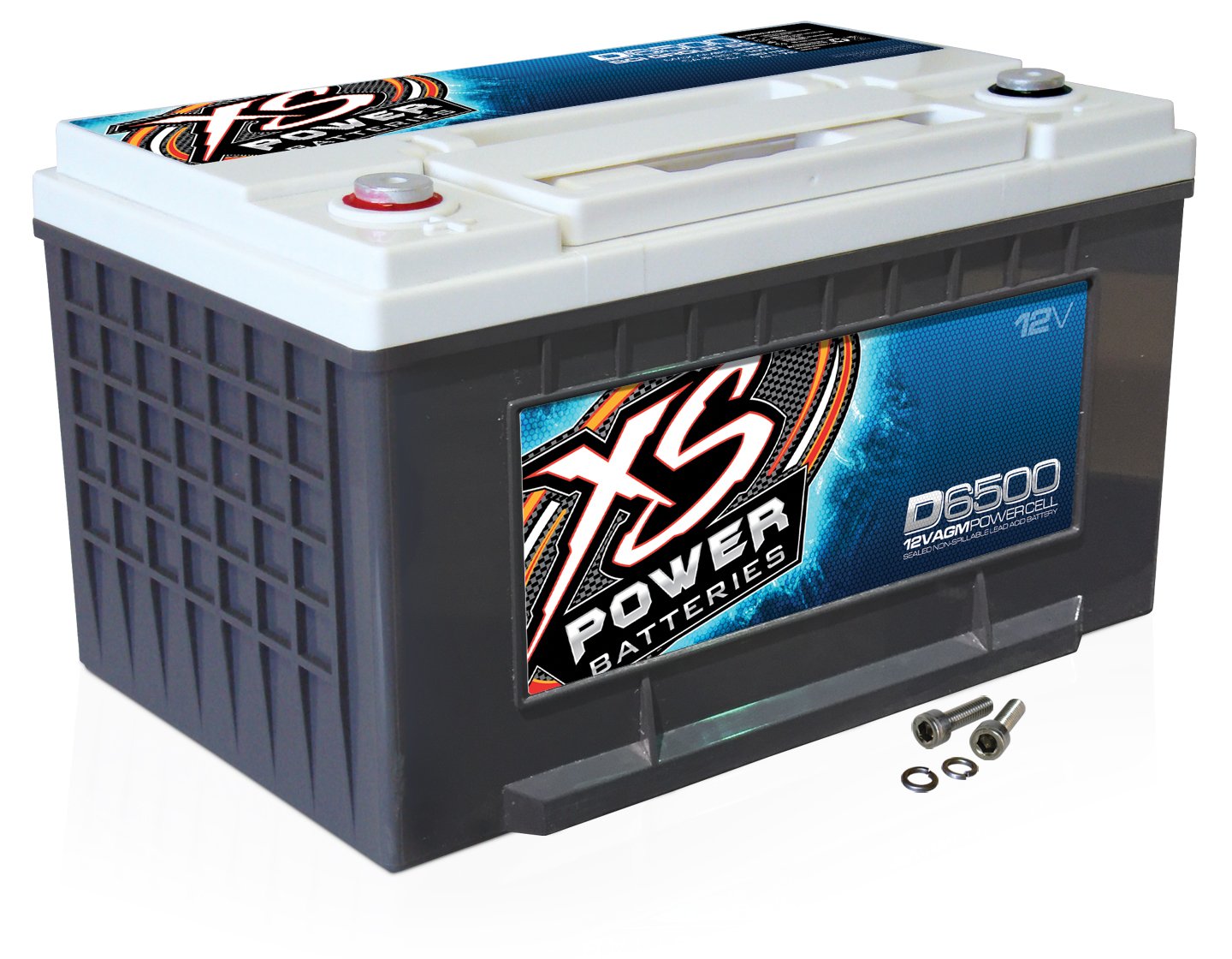 XS Power D6500 12 Volt AGM 3900 Amp Sealed Car Audio Battery/Power Cell+Terminal