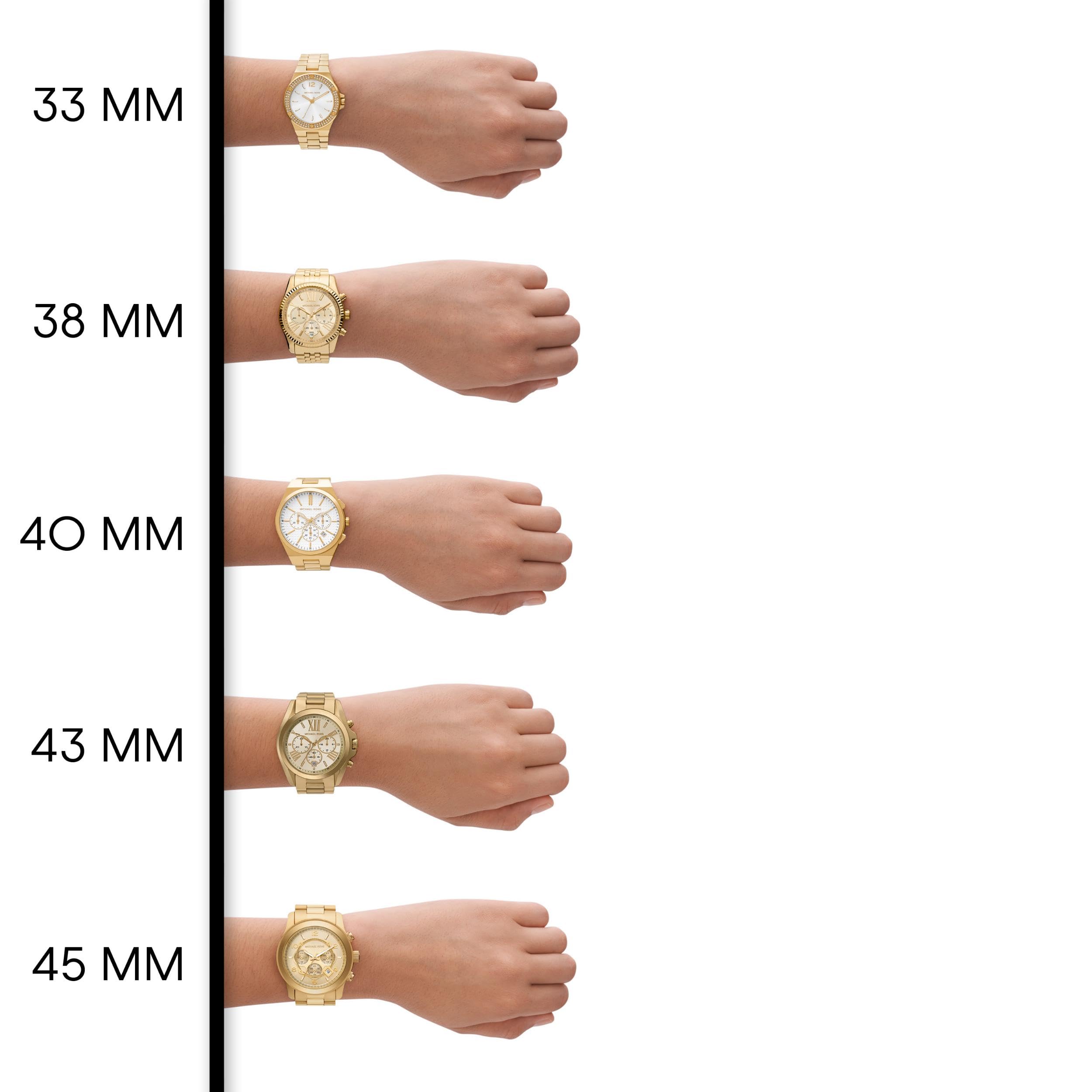 Michael Kors Watch for Women, Bryant Chronograph Gold/Pink Stainless Steel Women's Watch