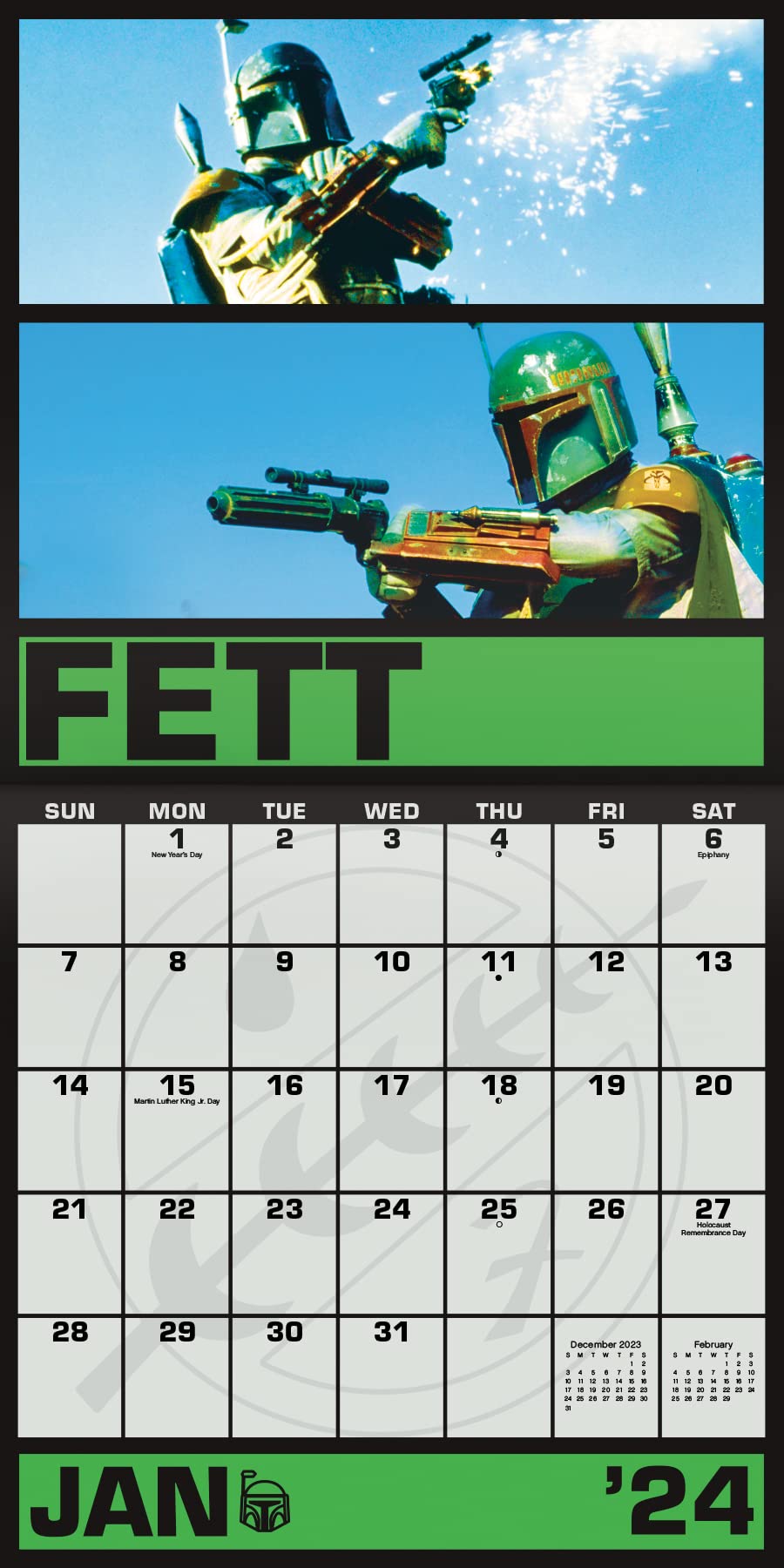 2024 Star Wars: Saga Wall Calendar