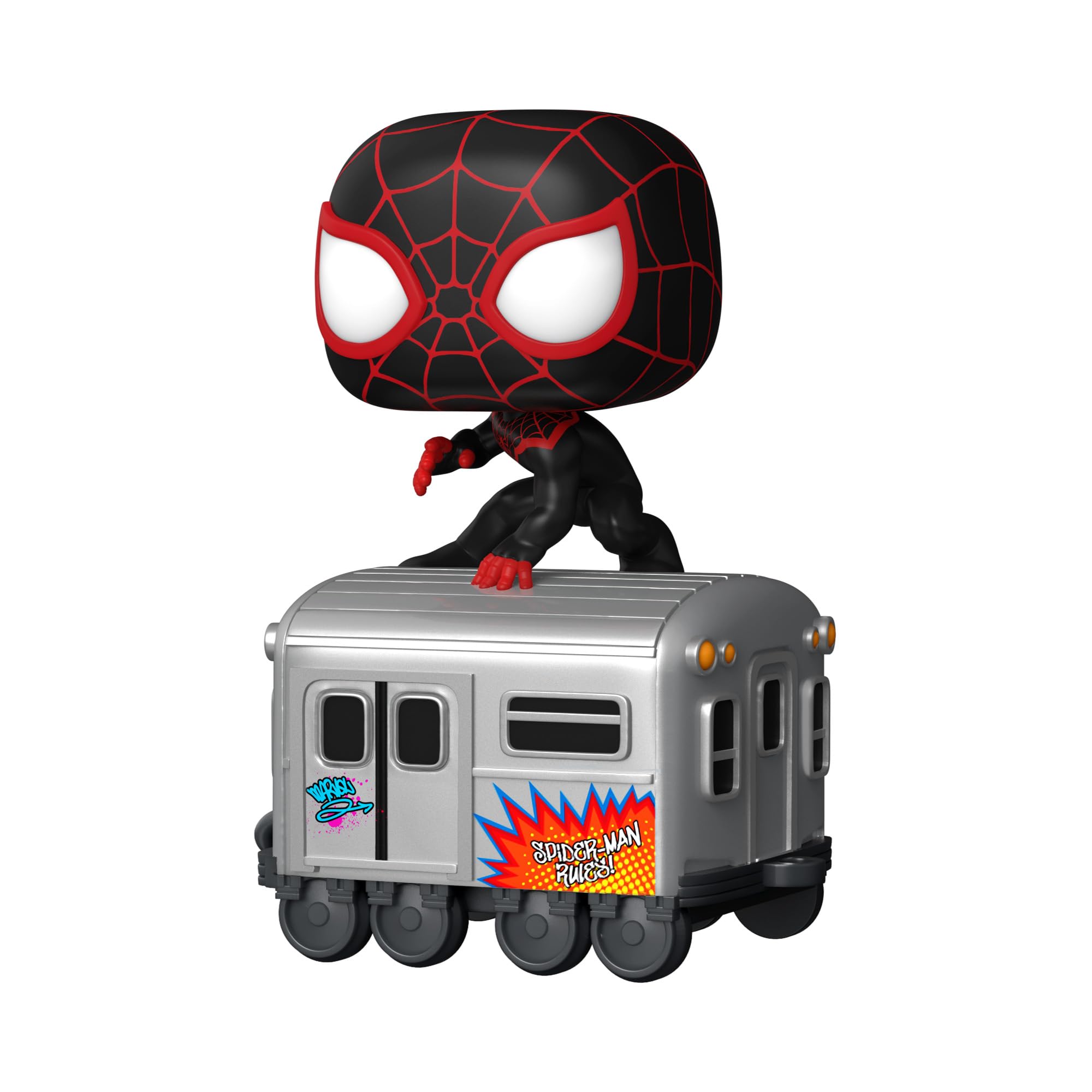 Funko POP! Trains: Disney 100 - Marvel, Miles Morales on Subway Car - Spider-Man - Collectable Vinyl Figure - Gift Idea - Official Merchandise - for Kids & Adults - Movies Fans