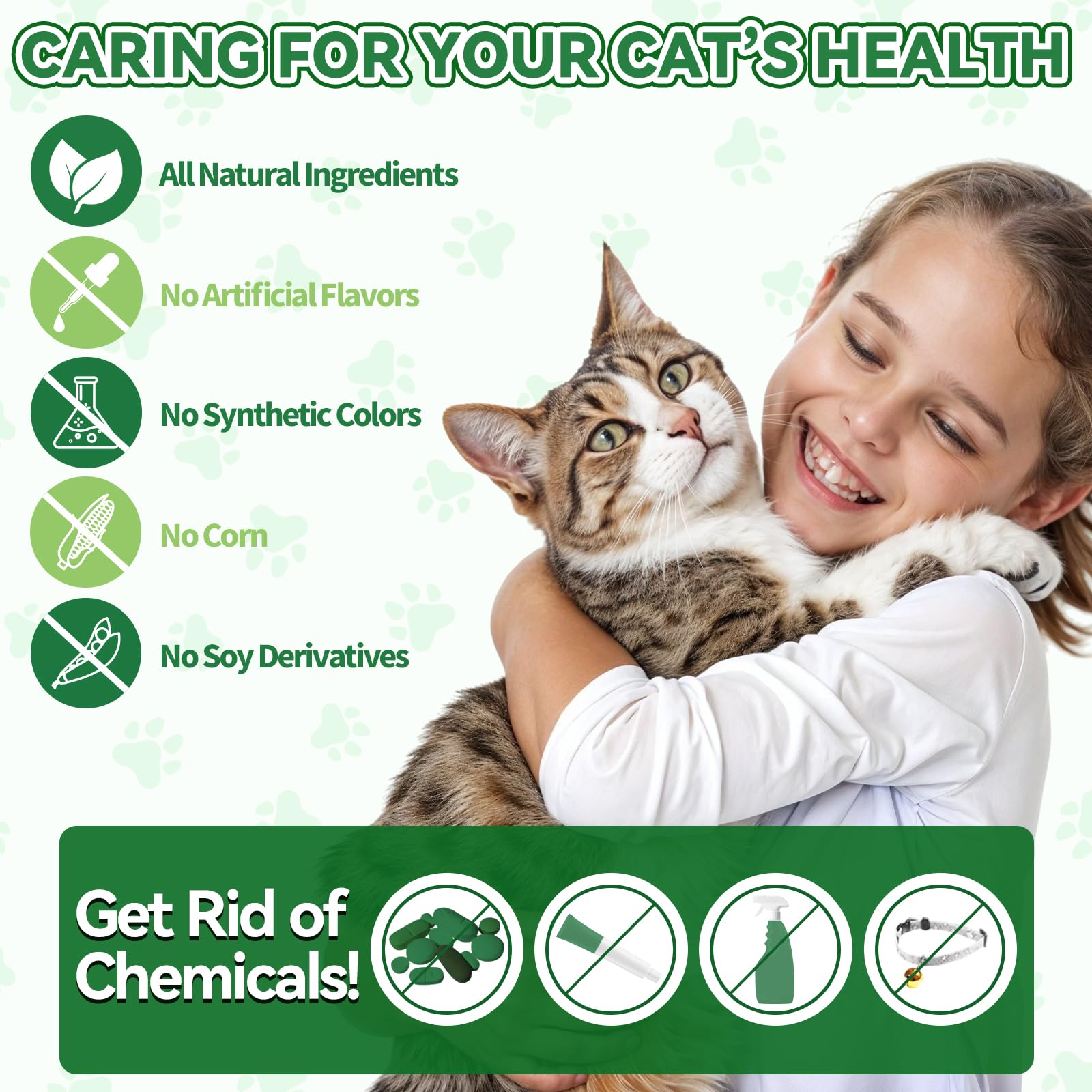 Flea & Tick Support for Cats – Natural Herbal Drops with Multivitamin – Fleas and Ticks Comfort Formula for Cat All Breeds & Ages – Bacon Flavor