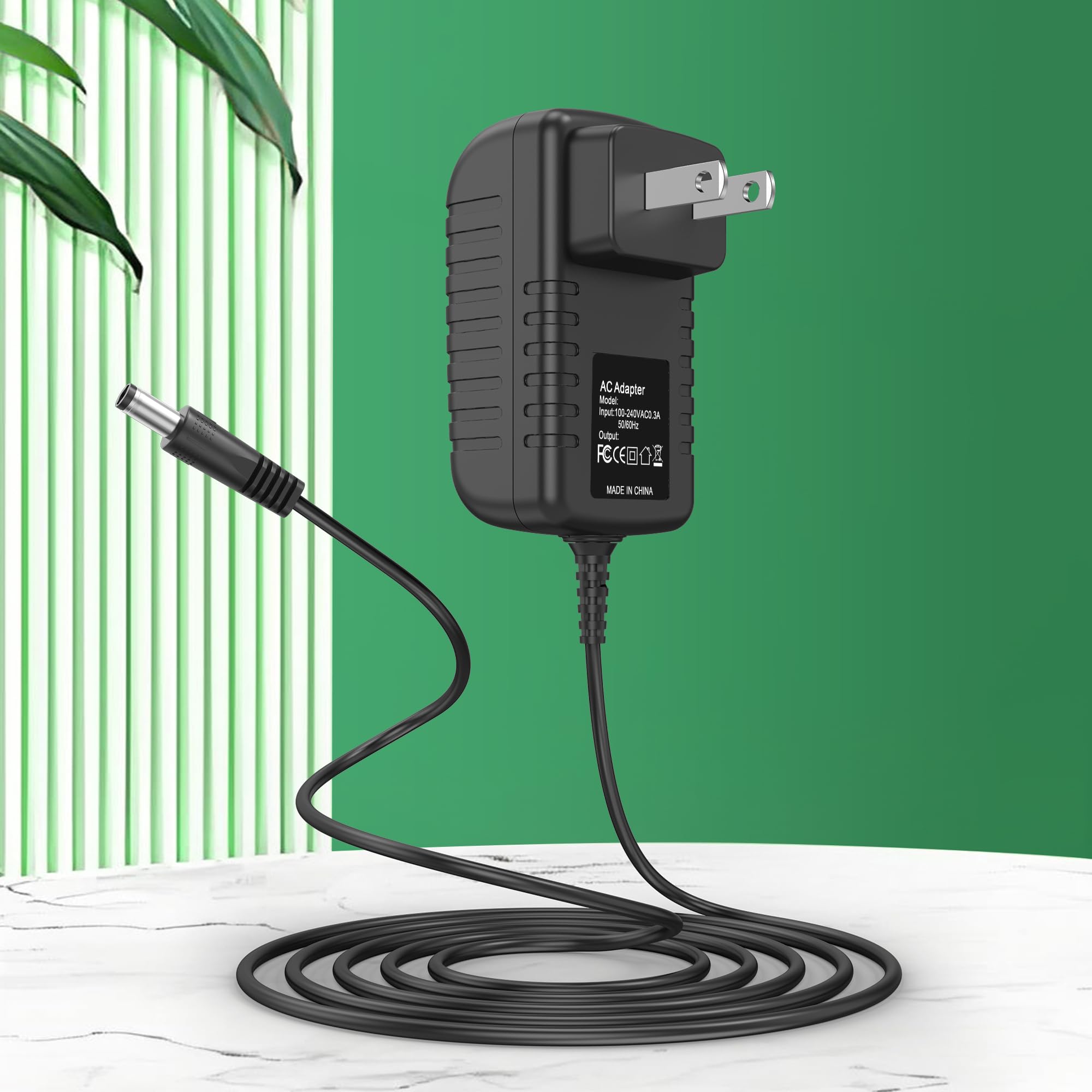 WITOMAERN Wall AC Adapter Power Cord Compatible with RESTECK, Vellax, Medcursor, Mirakel, InvoSpa Shiatsu Back Shoulder and Neck Massager Charger Power Supply 12V Only Compatible with 12V Massager