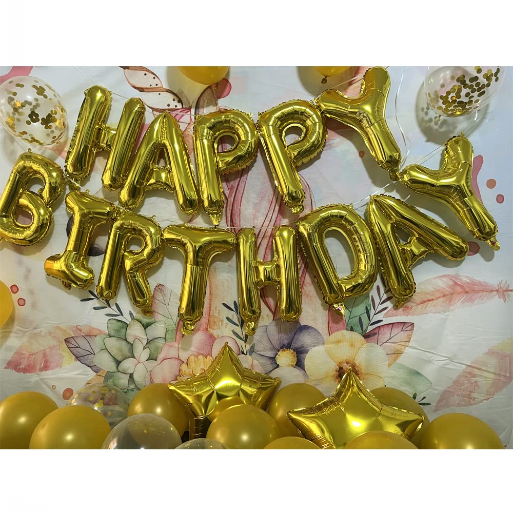 36th Birthday Decorations Party Supplies,36th Birthday Balloons Gold,Number 36 Mylar Balloon,Latex Balloon Decoration,Great Sweet 36th Birthday Gifts for Girls,Photo Props