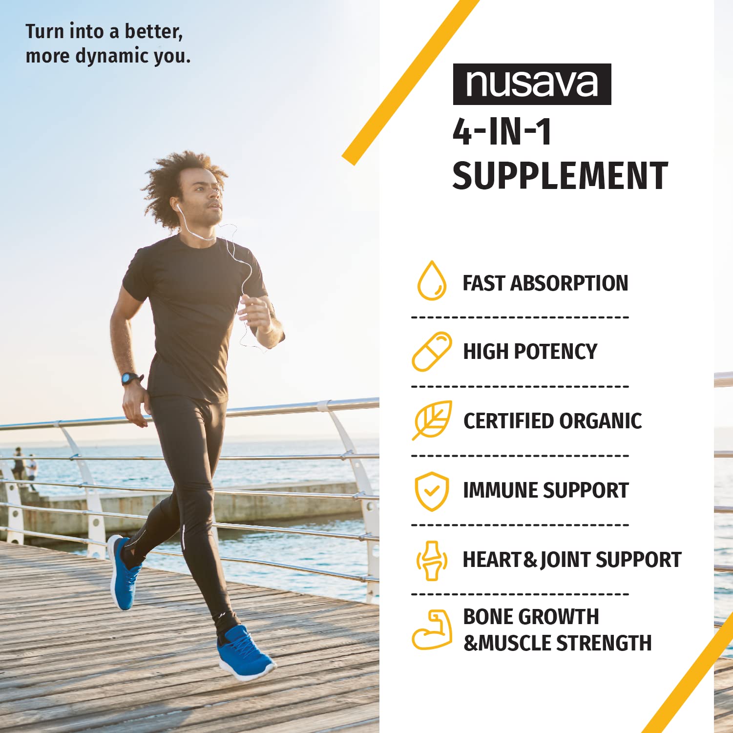 NUSAVA Strawberry Flavored D3 K2 Liquid Drops and Vanilla Flavored D3 K2 Liquid Drops Bundle - Potent Liquid Vitamins for Heart, Joint, Bone, Muscle, & Immune Support - Non-GMO, Gluten-Free, 2pk Each