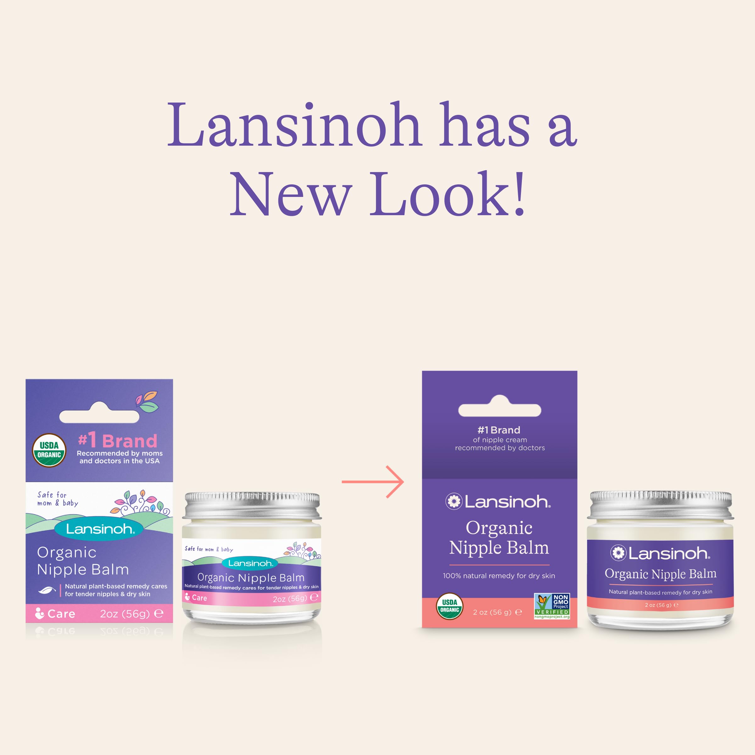 Lansinoh Organic Nipple Butter, Nipple Cream Safe for Breastfeeding Baby, Postpartum Essentials for Mom, 2 Ounces