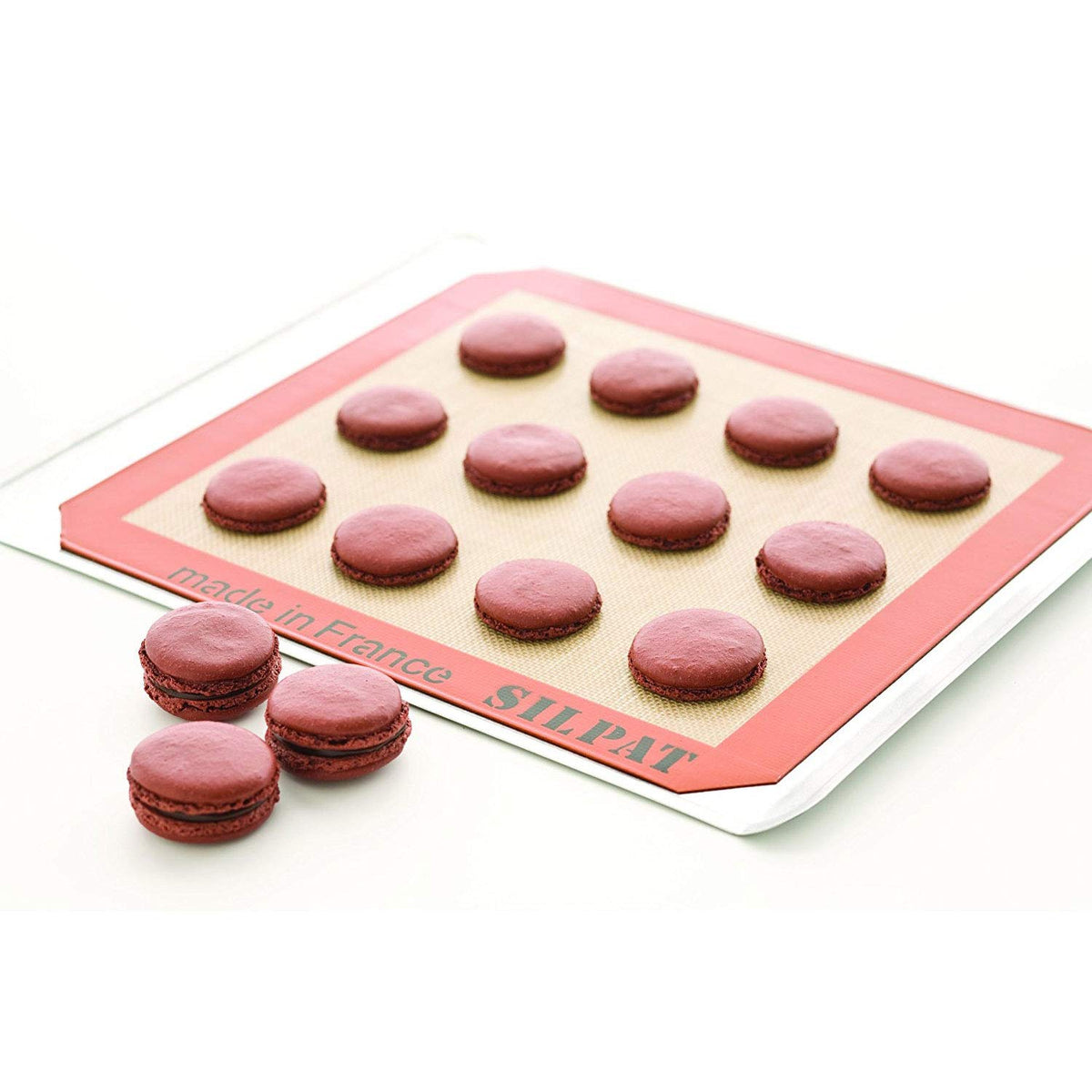 Silpat Half Size 11.6 x 16.5 Inch Nonstick Baking Mat for 13 x 18 Inch Pans, Set of 2