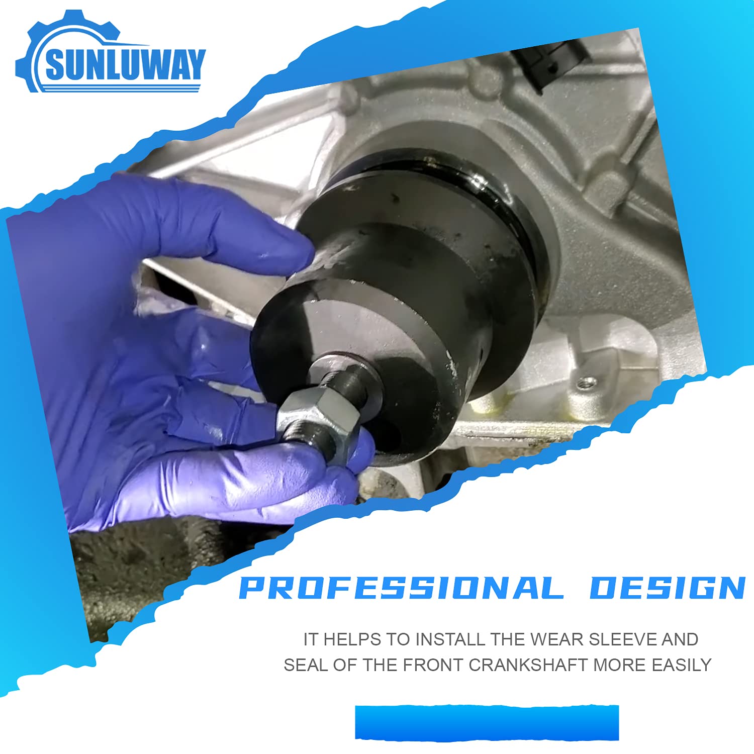 303-1509 & 303-1509-01 6.7L Front Crankshaft Seal Installer Tool, Fits for 2011-2021 Ford Super Duty F-250/350 /450/550, 6.7L Power Stroke Diesel and 2016-2021 F-650 / F-750 6.7L #Alt ST-137B