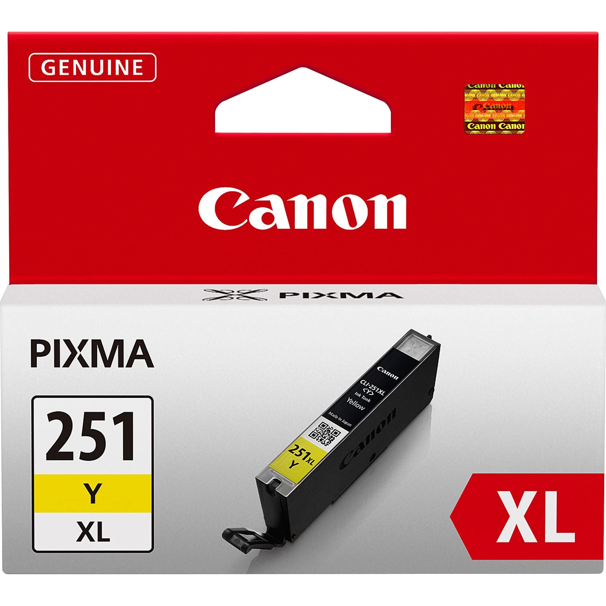 Canon CLI-251XL Yellow Compatible to iP7220,iX6820,MG5420,MG5520/MG6420,MG5620/MG6620,MX922/MX722,iP8720,MG6320,MG7120,MG7520 Printers
