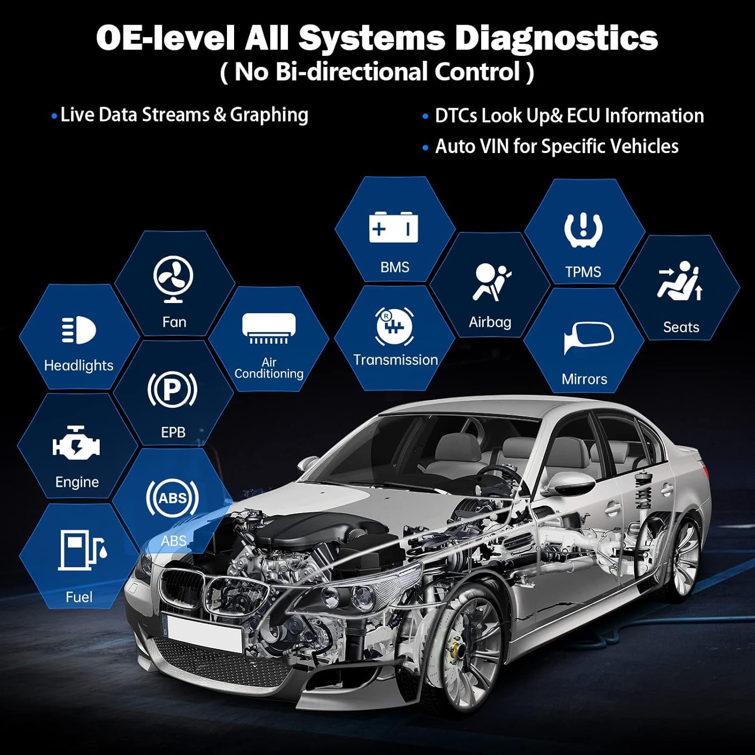 XTOOL InPlus IP616 Diagnostic Scan Tool, Lifetime Update OBD2 Scanner, 31+ Services, All Systems Diagnosis, ABS Bleed, Oil/SAS/TPMS/EPB/Throttle Reset/CAN FD